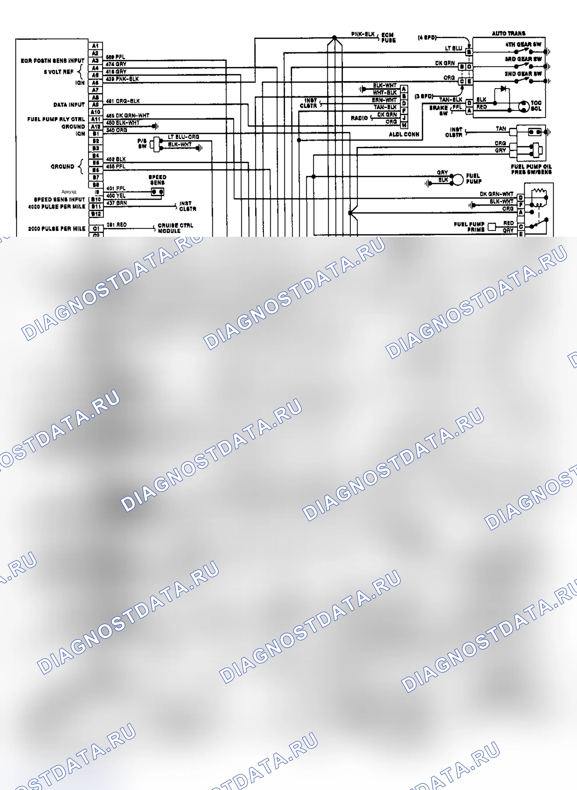 Рис. 28: 6000 PFI 3.1L (VIN T). Buick Electra Park Avenue 