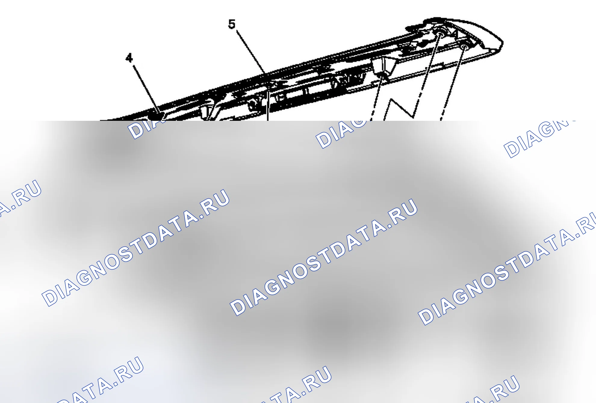 Рис. 29: Замена заднего спойлера (рельеф). Chevrolet Equinox II
