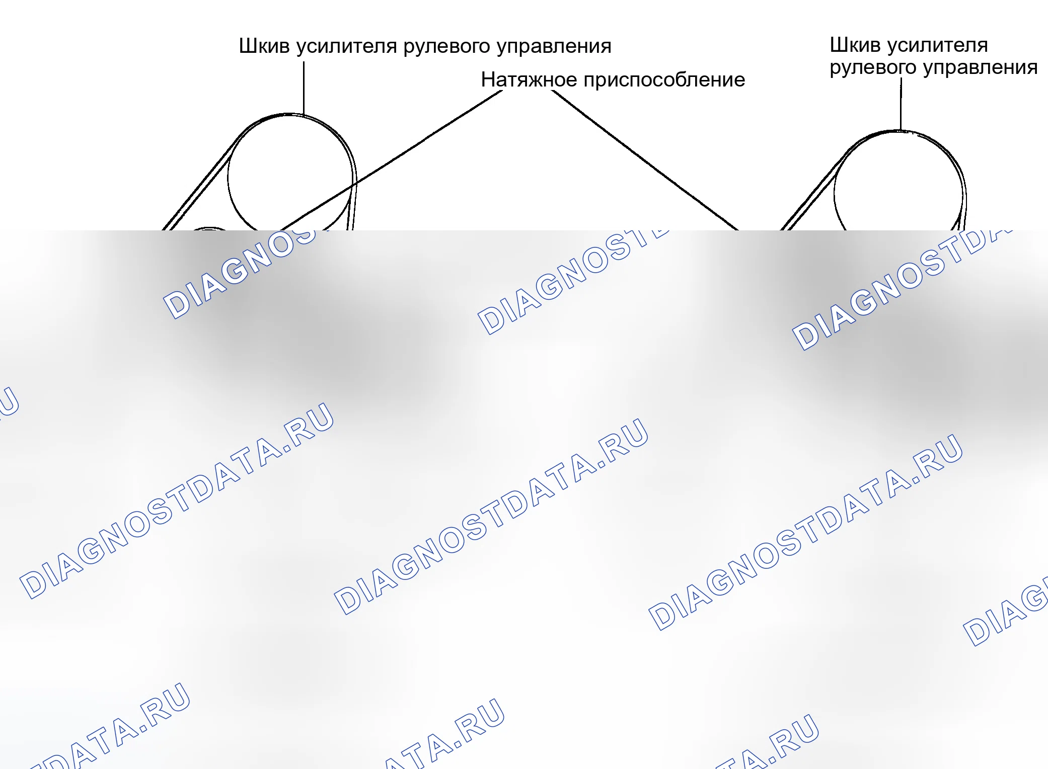 Рис. 269: РЕГУЛИРОВКА РЕМНЯ ПРИВОДА И НАТЯЖНОГО УСТРОЙСТВА. Hyundai Sonata IV рестайлинг