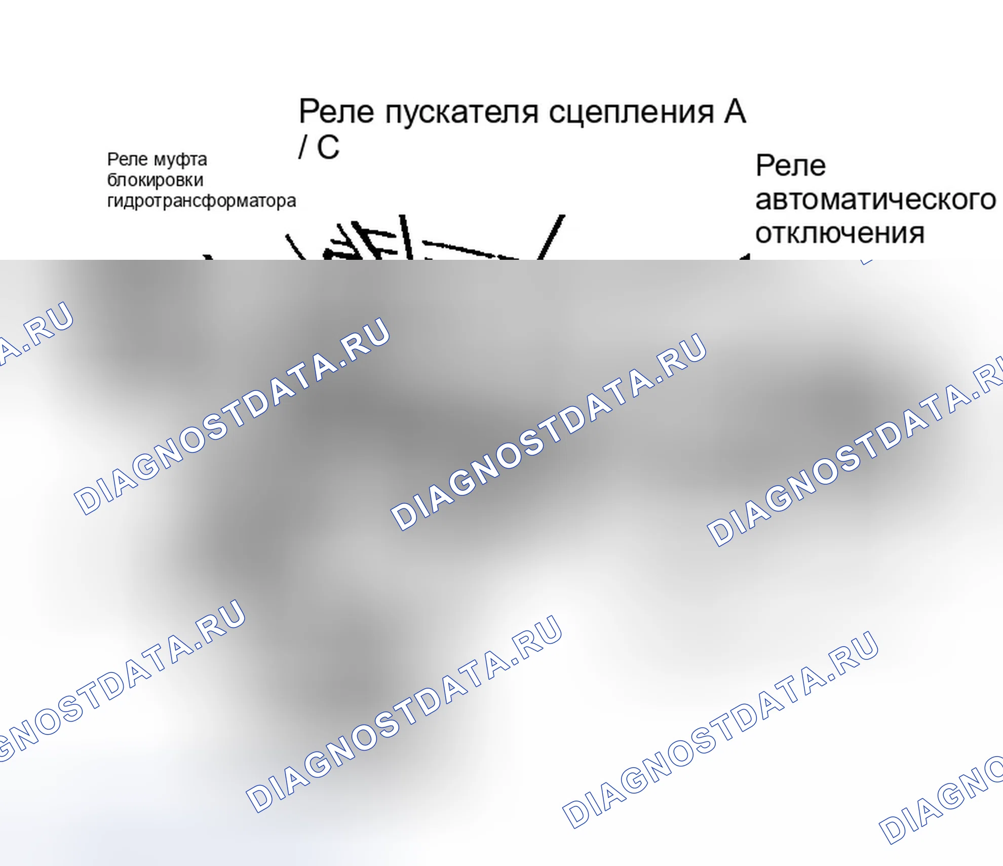 Рис. 192: Тест Tc-35A - расположение реле муфта блокировки гидротрансформатора (Pickup и Ramcharger) (бензиновые двигатели 3.9L 5.2L и 5.9L). Dodge Dakota WS 