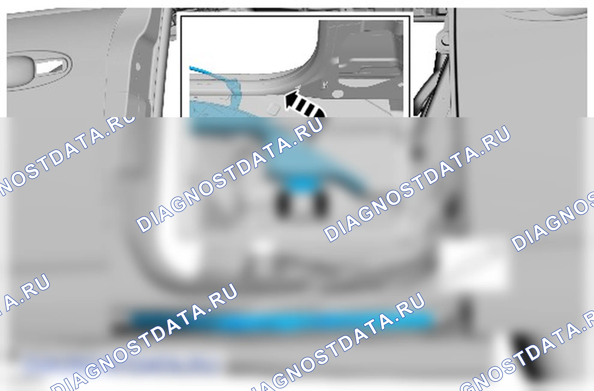 Как снять и установить кассету для жгута проводов сдвижной двери. Ford Grand C-MAX II
