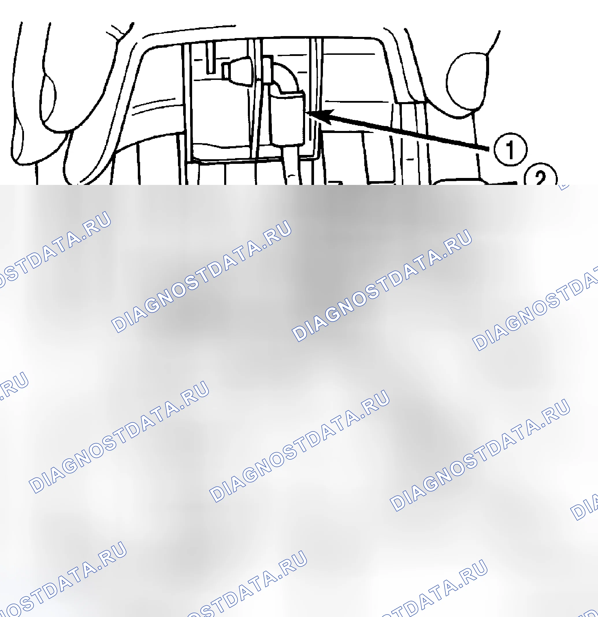 Рис. 131: РУКОЯТКА РАЗБЛОКИРОВКИ СТОЯНОЧНОГО ТОРМОЗА. Dodge Cab & Chassis R3500 HD transition