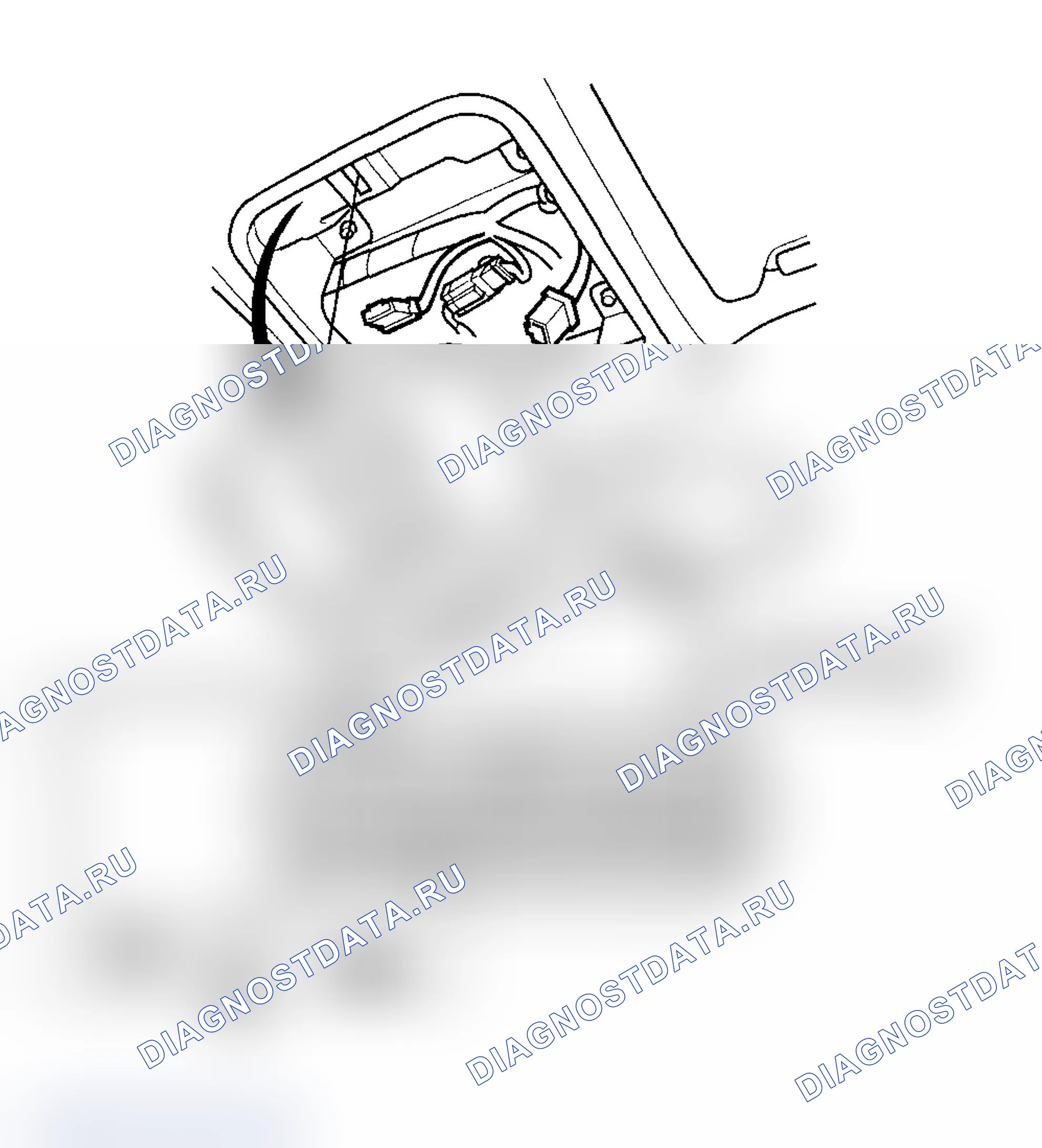 Рис. 153: расшифровка кода ошибки 2-5: Неисправность цепи переключателей OnStar (четыре кнопки). Acura MDX I