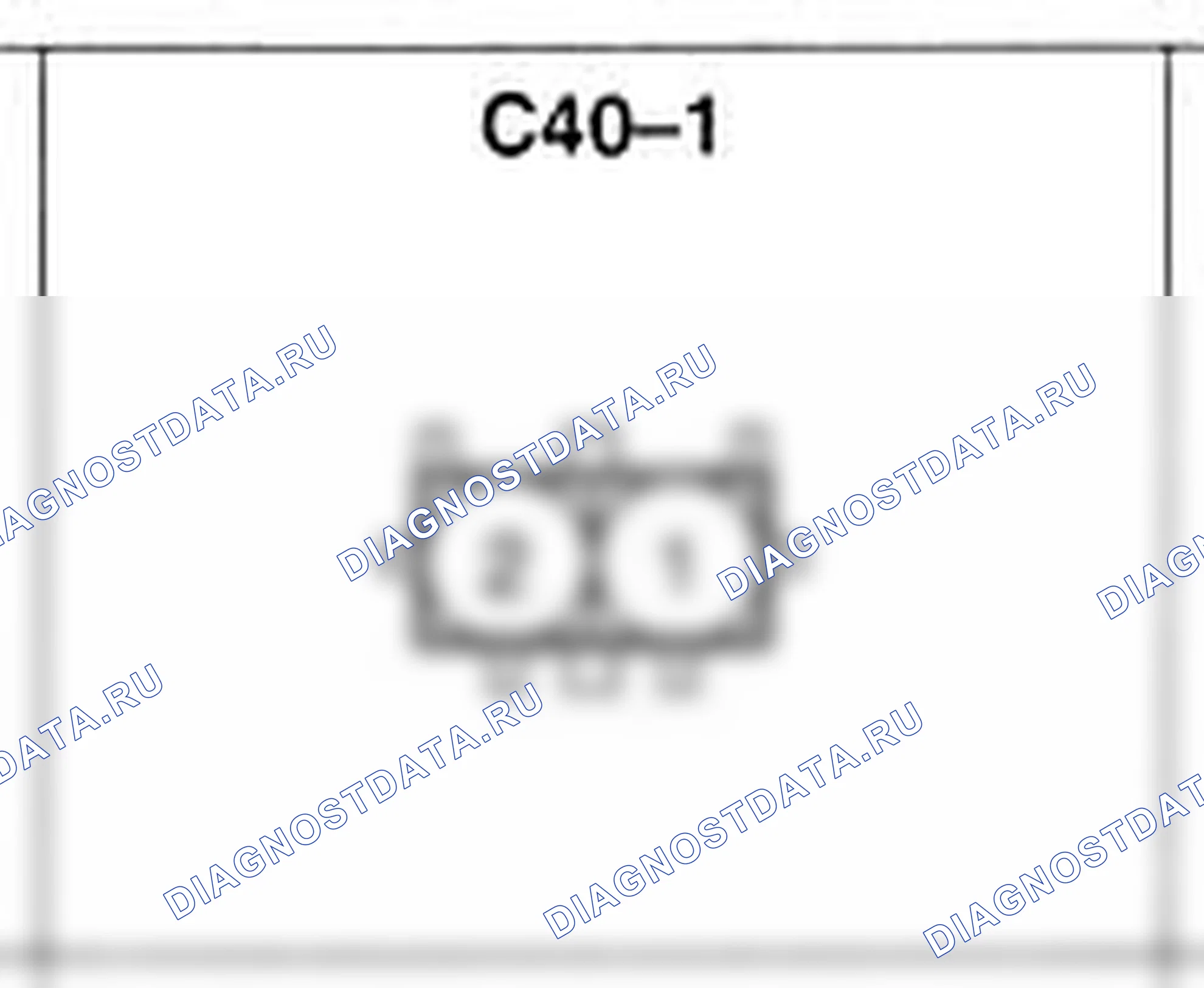 Распиновка разъёма C40-1 — жгута управления. Hyundai Atos MX