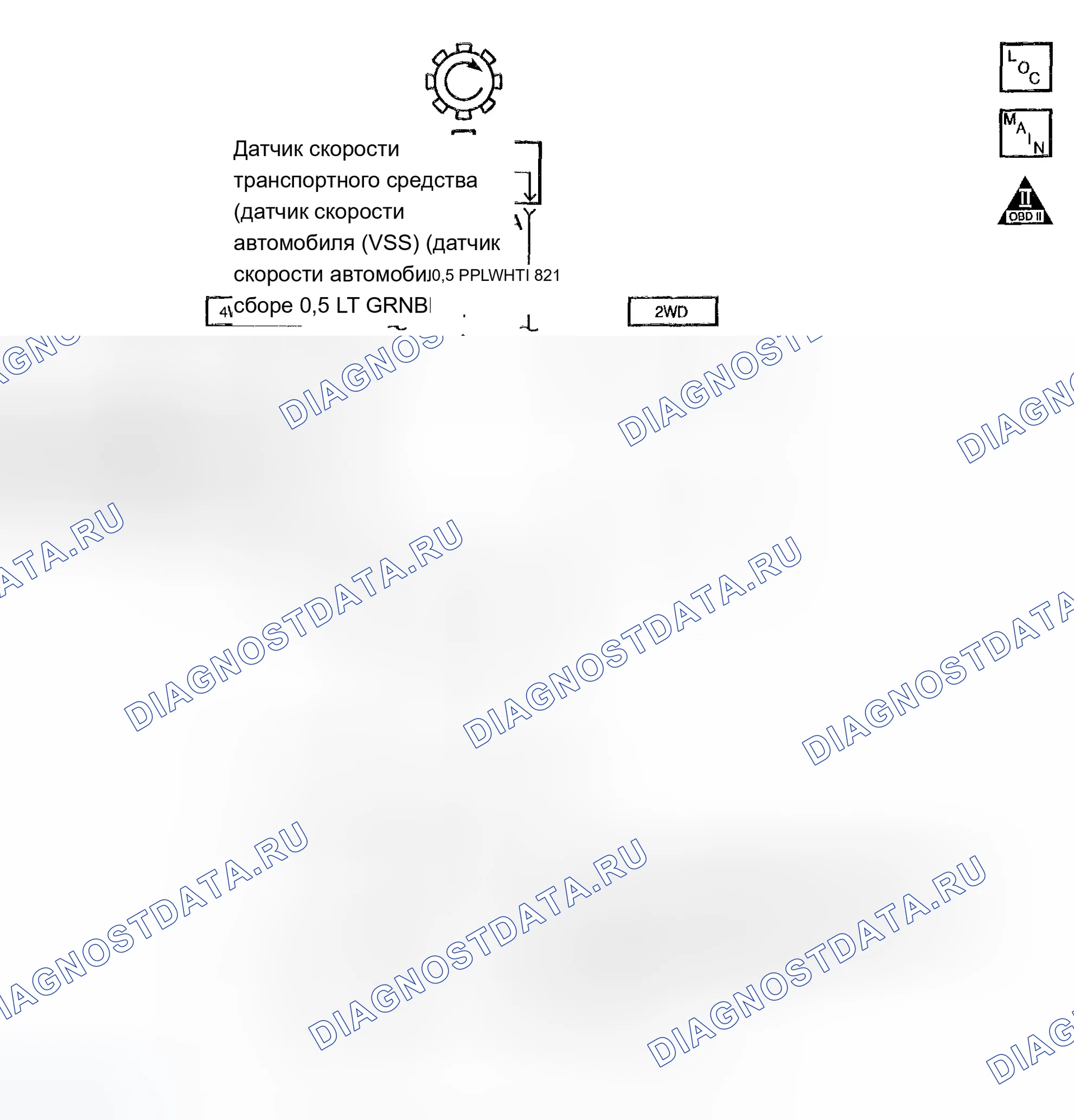 Рис. 438: расшифровка кода ошибки P0503: высокое падение скорости на выходе. Chevrolet Suburban K1500 GMT800