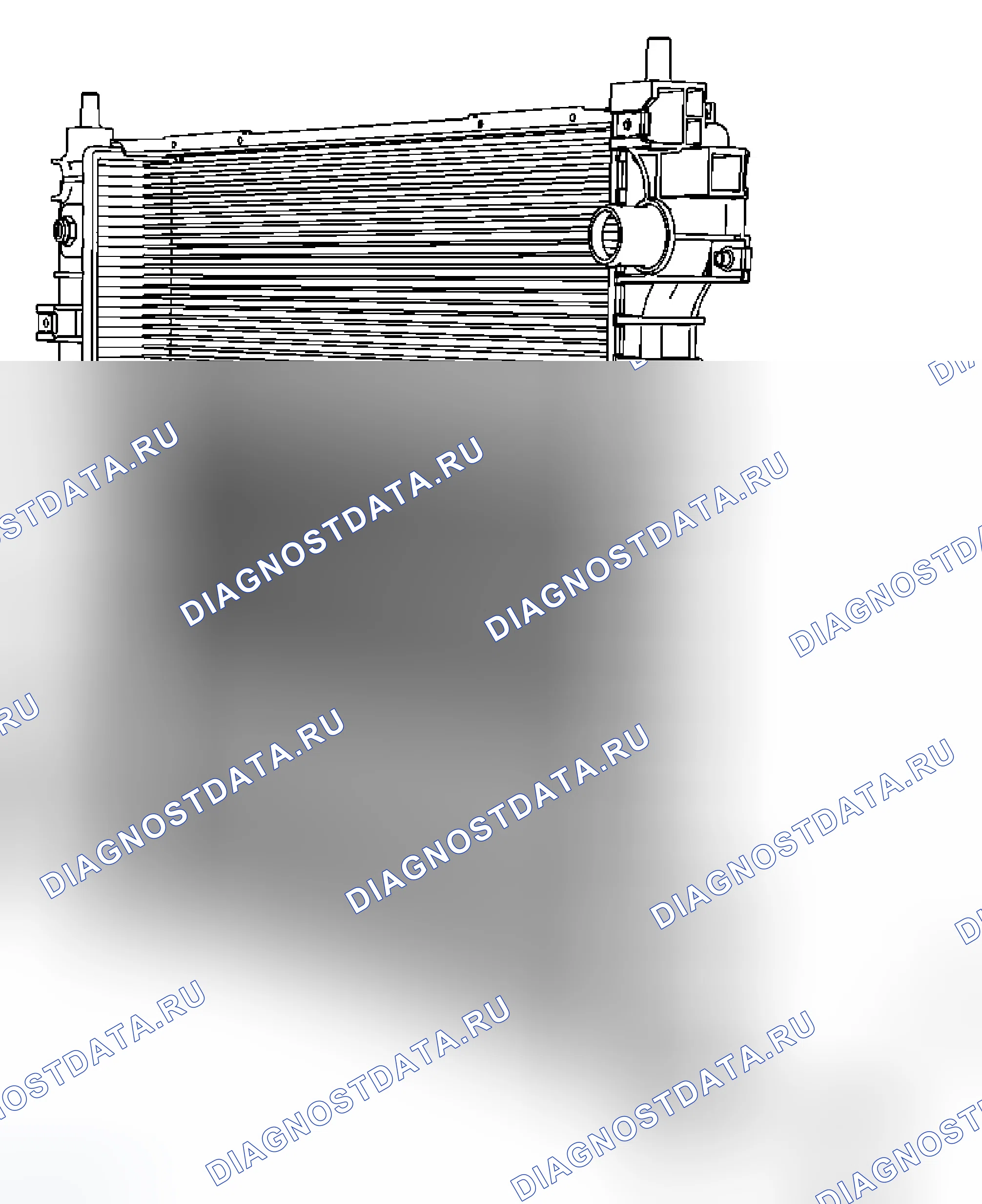 Рис. 57: Замена сливного крана радиатора (LF1). Cadillac SRX II
