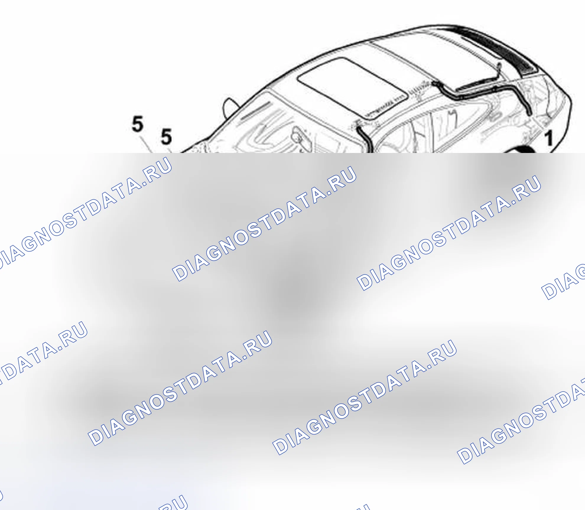 Рис. 211: Схема водоотвода. Porsche 911 Carrera 4 996 рестайлинг