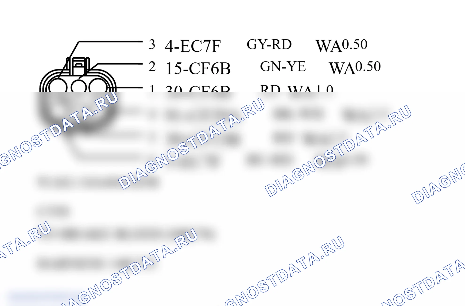 Распиновка разъёма 558. Ford Tourneo Connect I