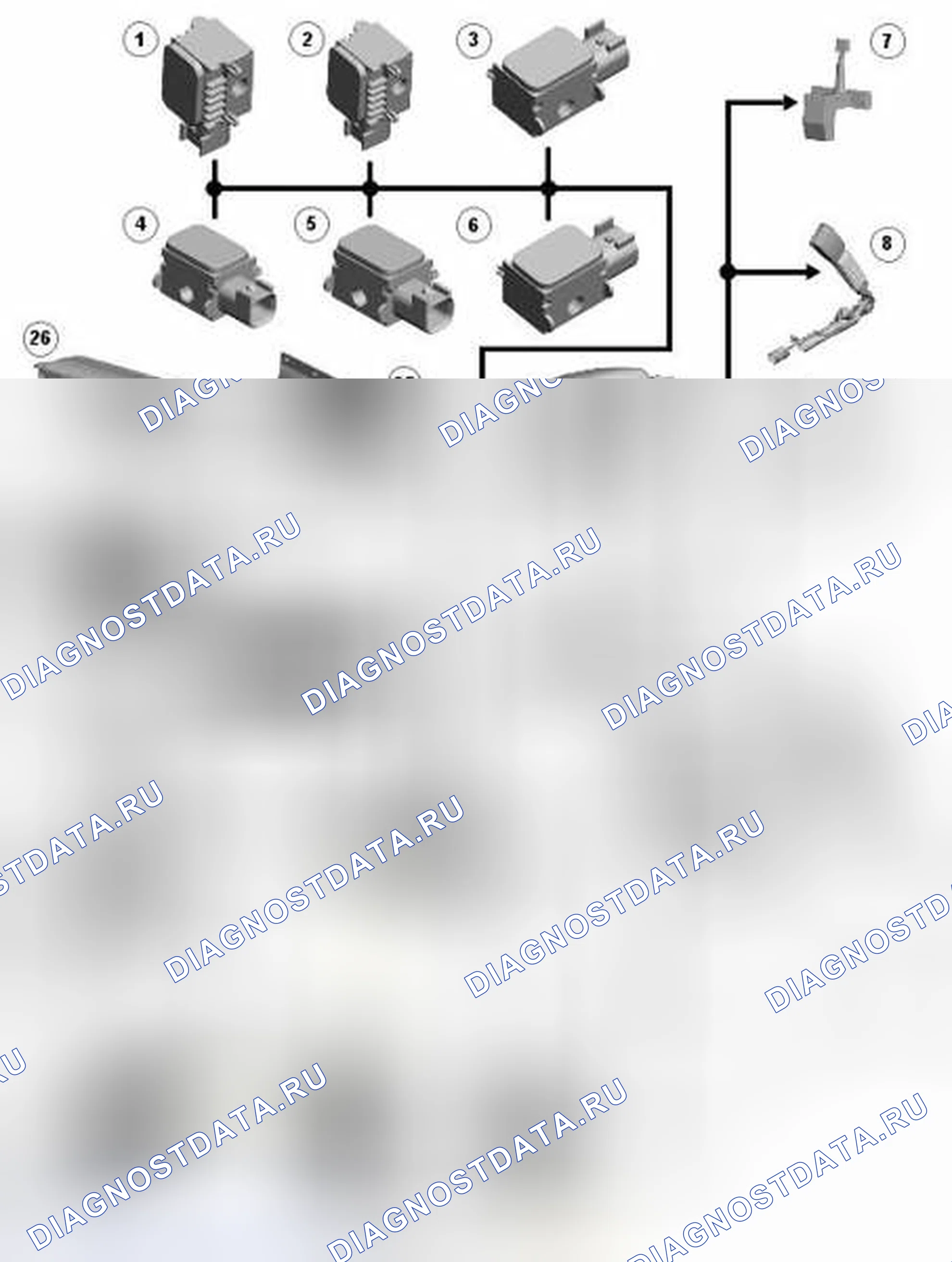 Рис. 56: СХЕМА УПРАВЛЕНИЯ. Land Rover Range Rover III рестайлинг 2