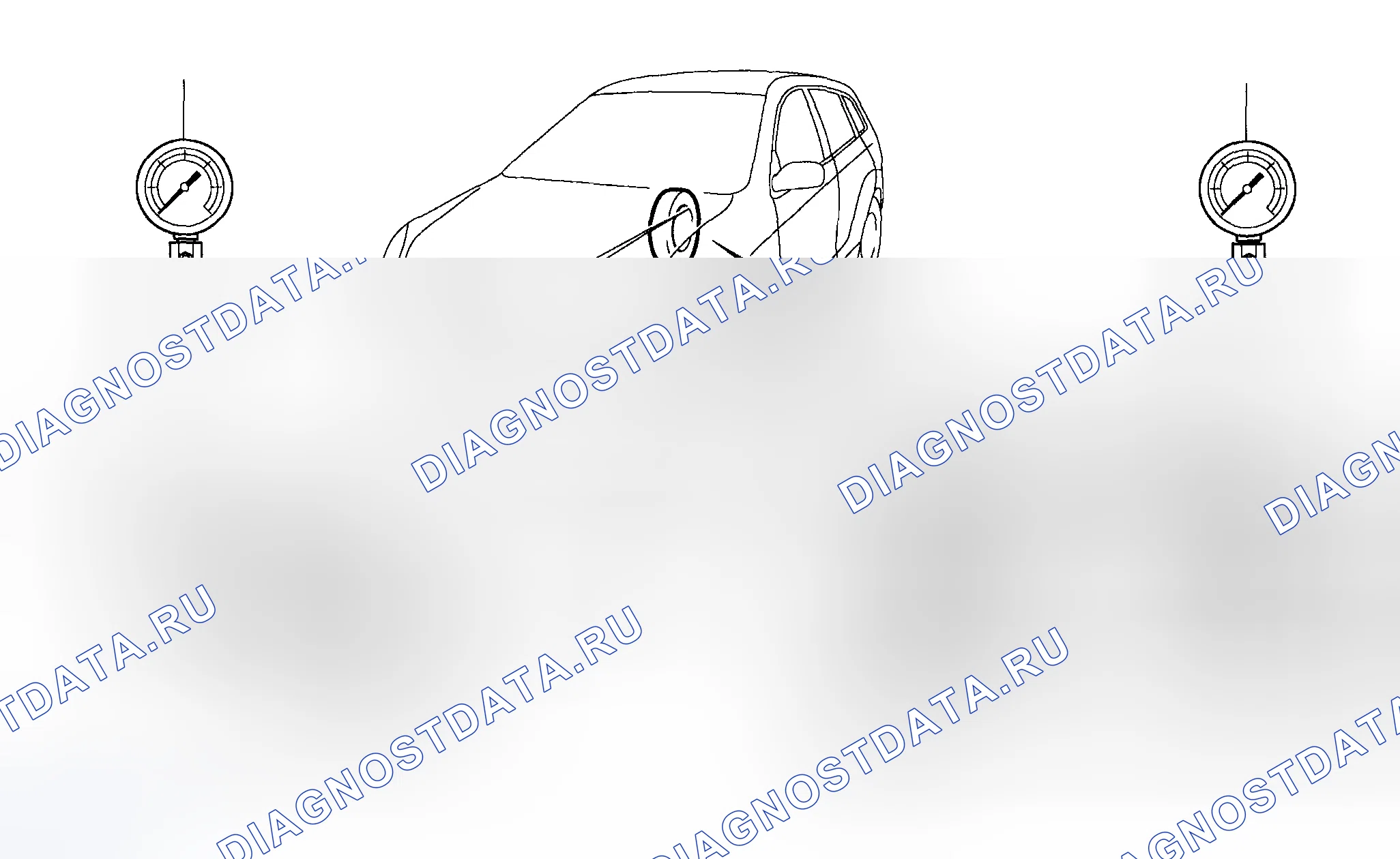 Рис. 124: ОСМОТР ТРАНСПОРТНОГО СРЕДСТВА. Toyota Matrix E130