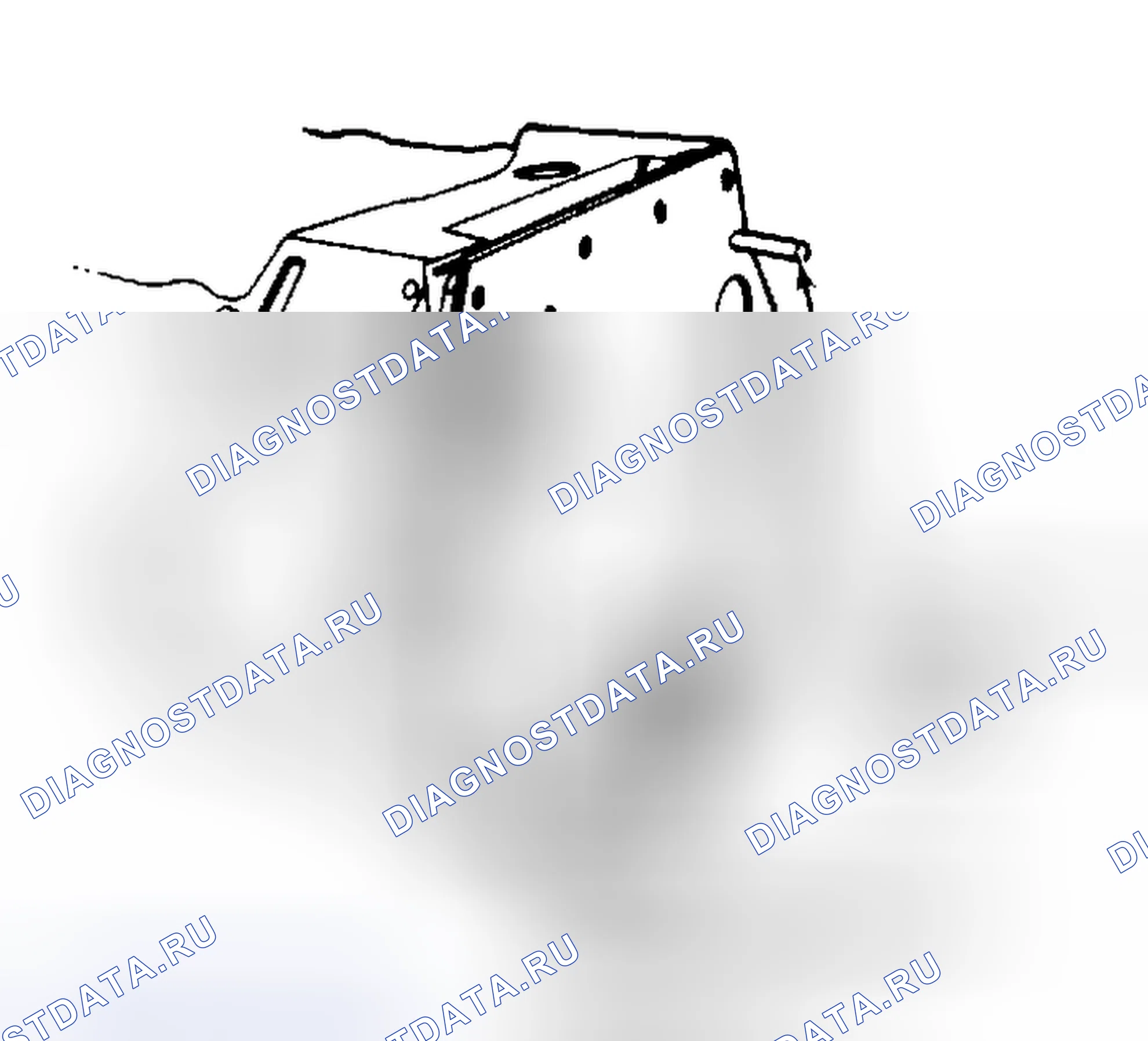 Рис. 48: Штифты для установки водяного насоса и передней крышки. Ford Club Wagon E350 