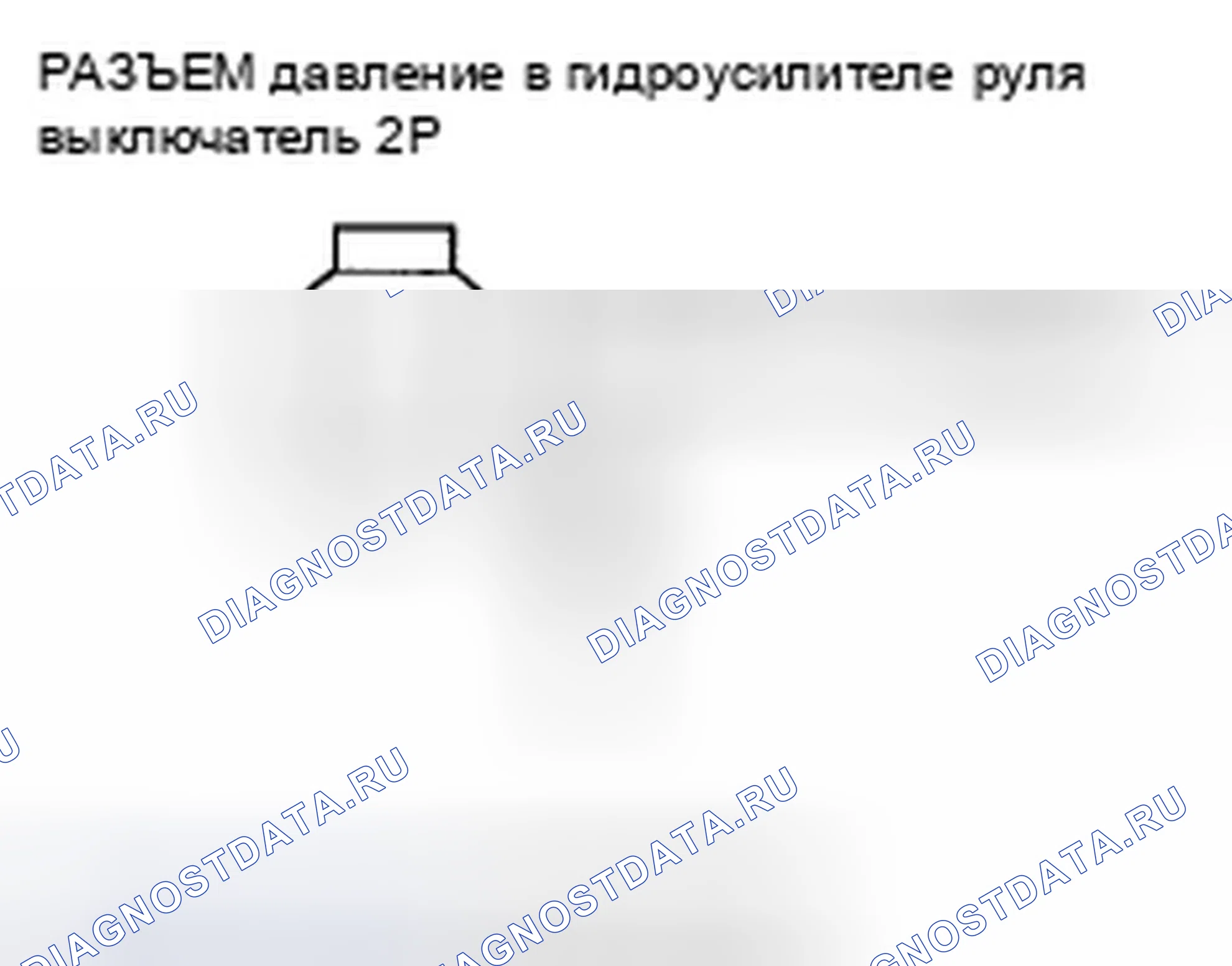 Рис. 4: Устранение неисправностей сигнальной цепи коммутатора давление в гидроусилителе руля. Honda Element YH2 рестайлинг 2