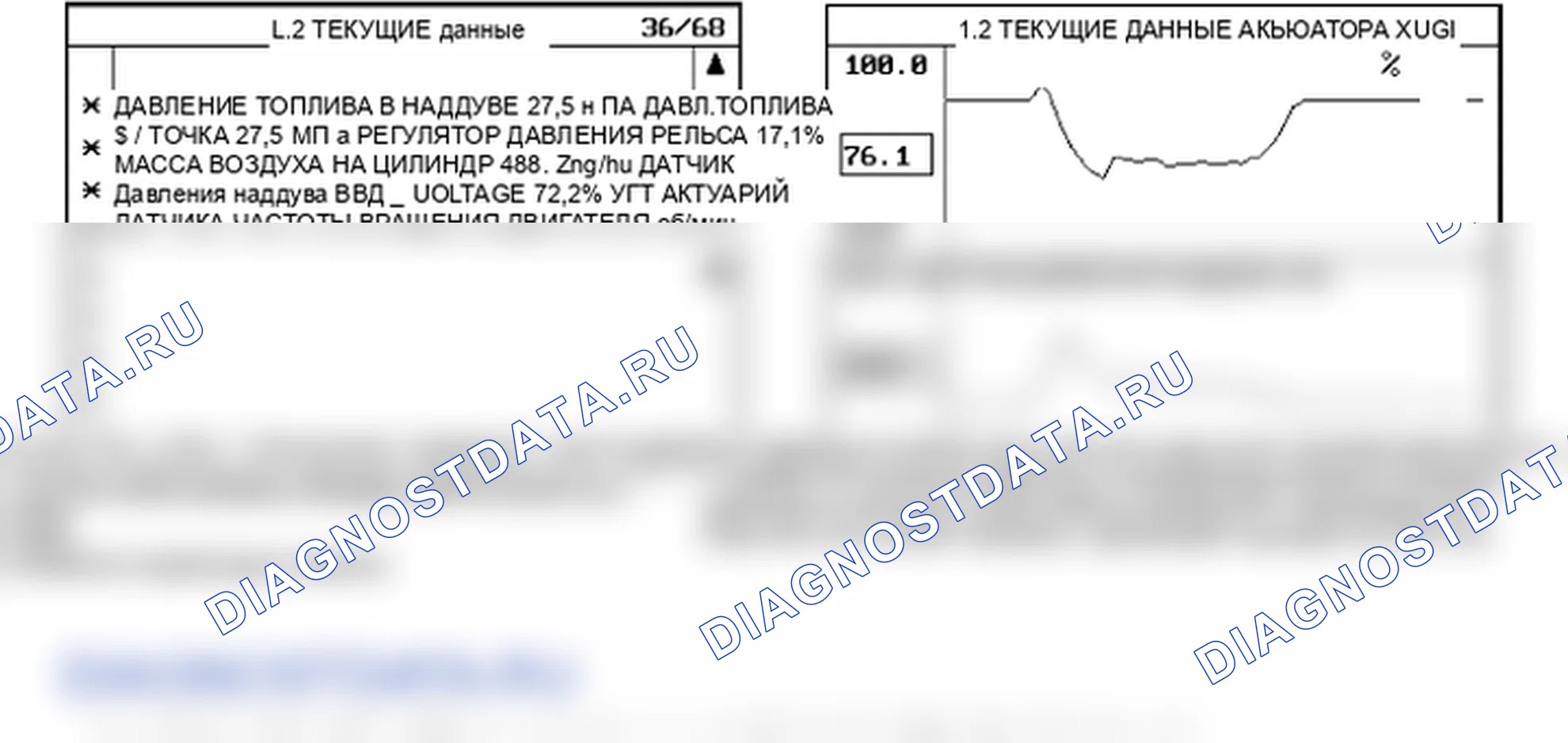 Данные диагностического сканера — P0237. Hyundai Santa Fe CM