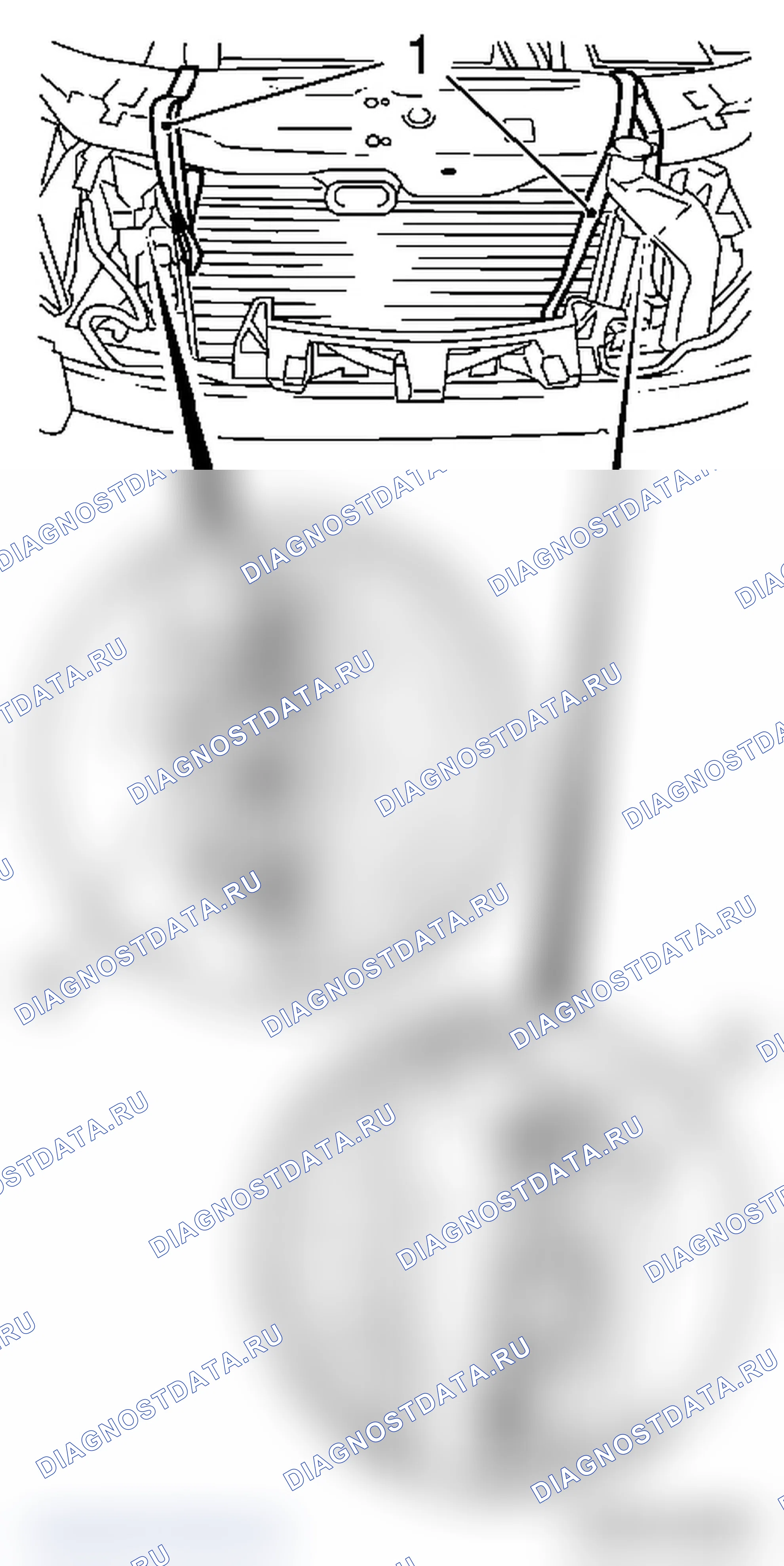 Замена радиатора (МКПП с кондиционером). Opel Zafira B