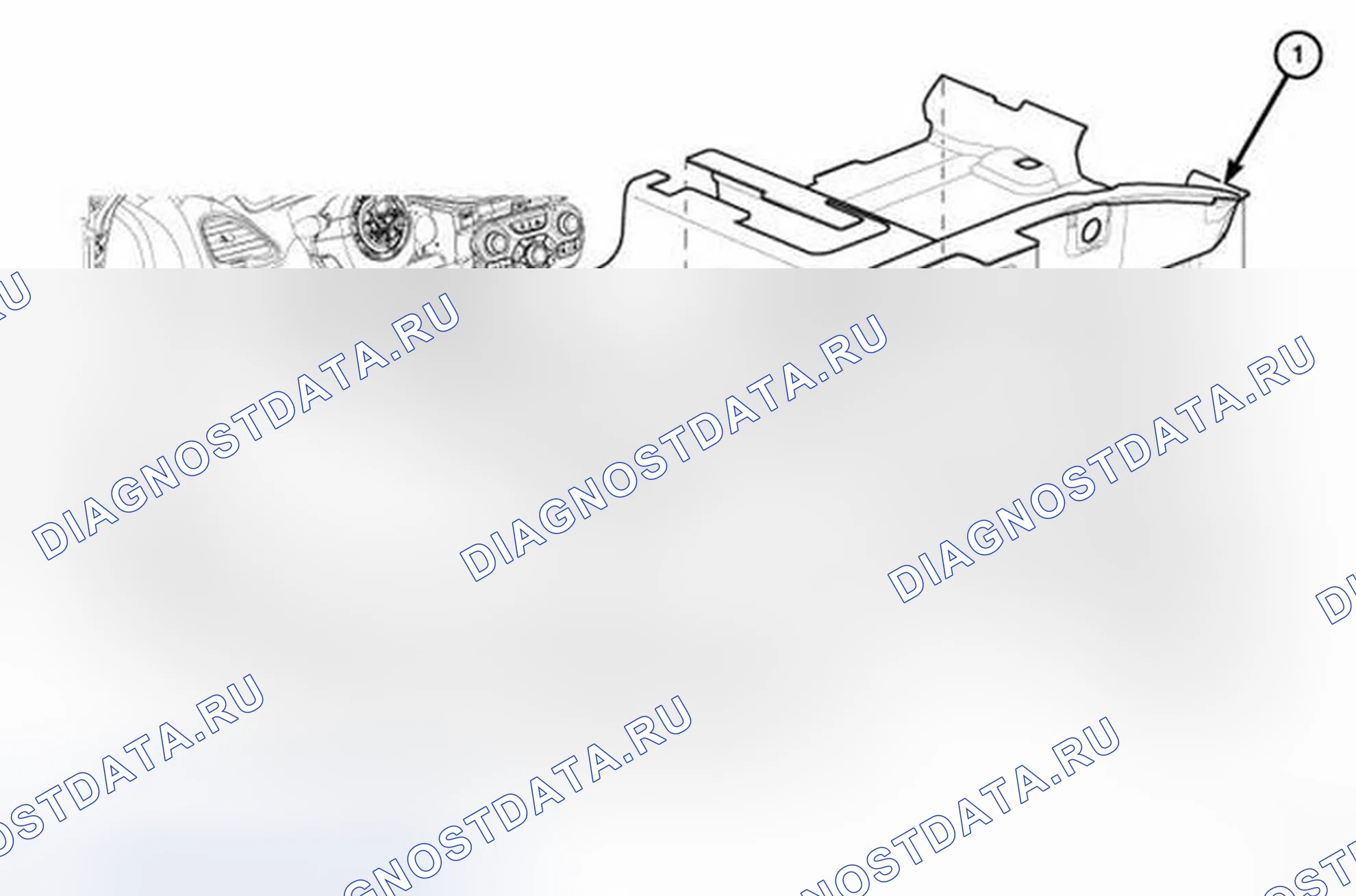 Рис. 160: ЗАДНИЙ КОВЕР. Dodge Dart PF