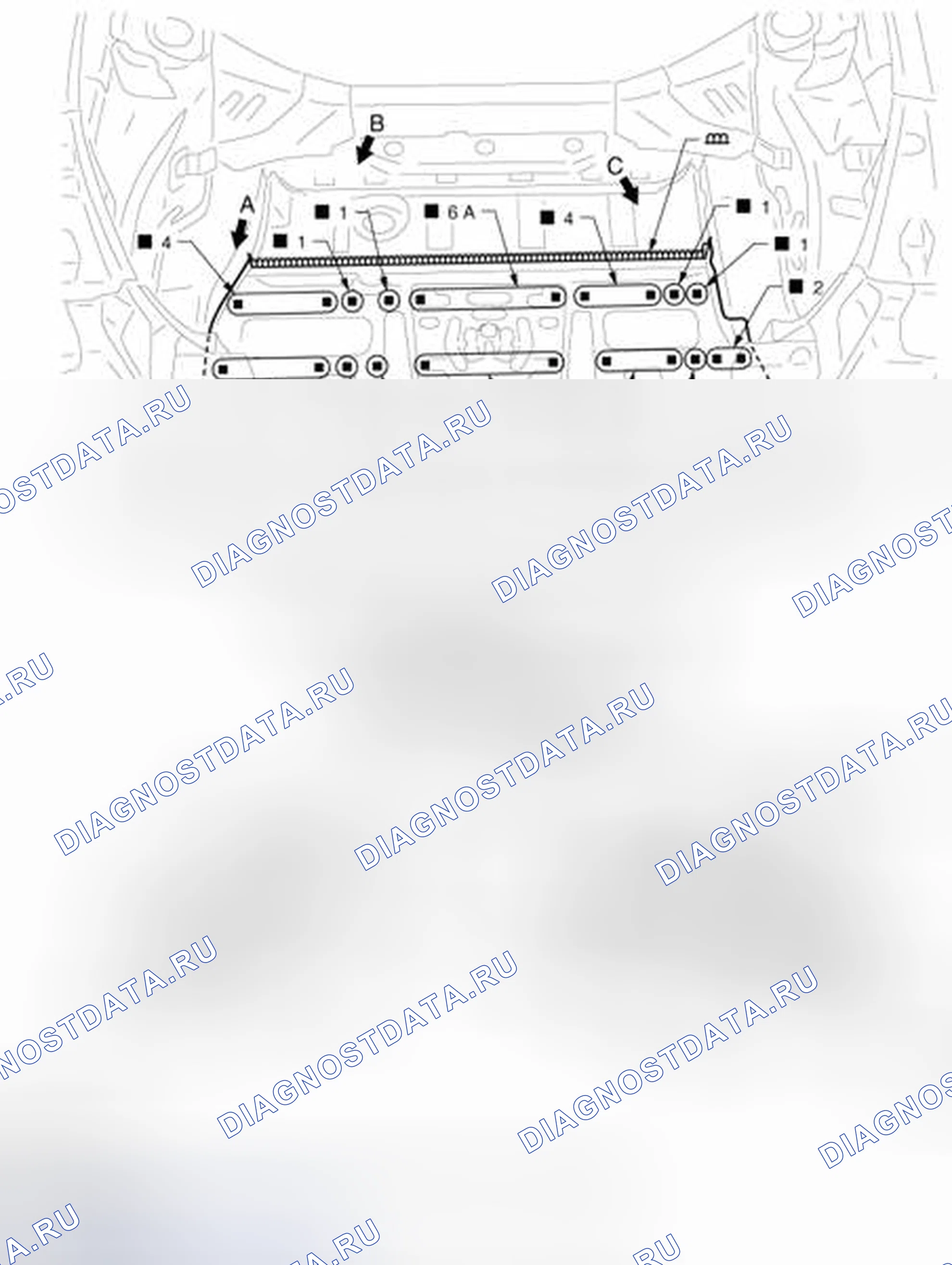 Рис. 64: Задний этаж. Honda MDX I