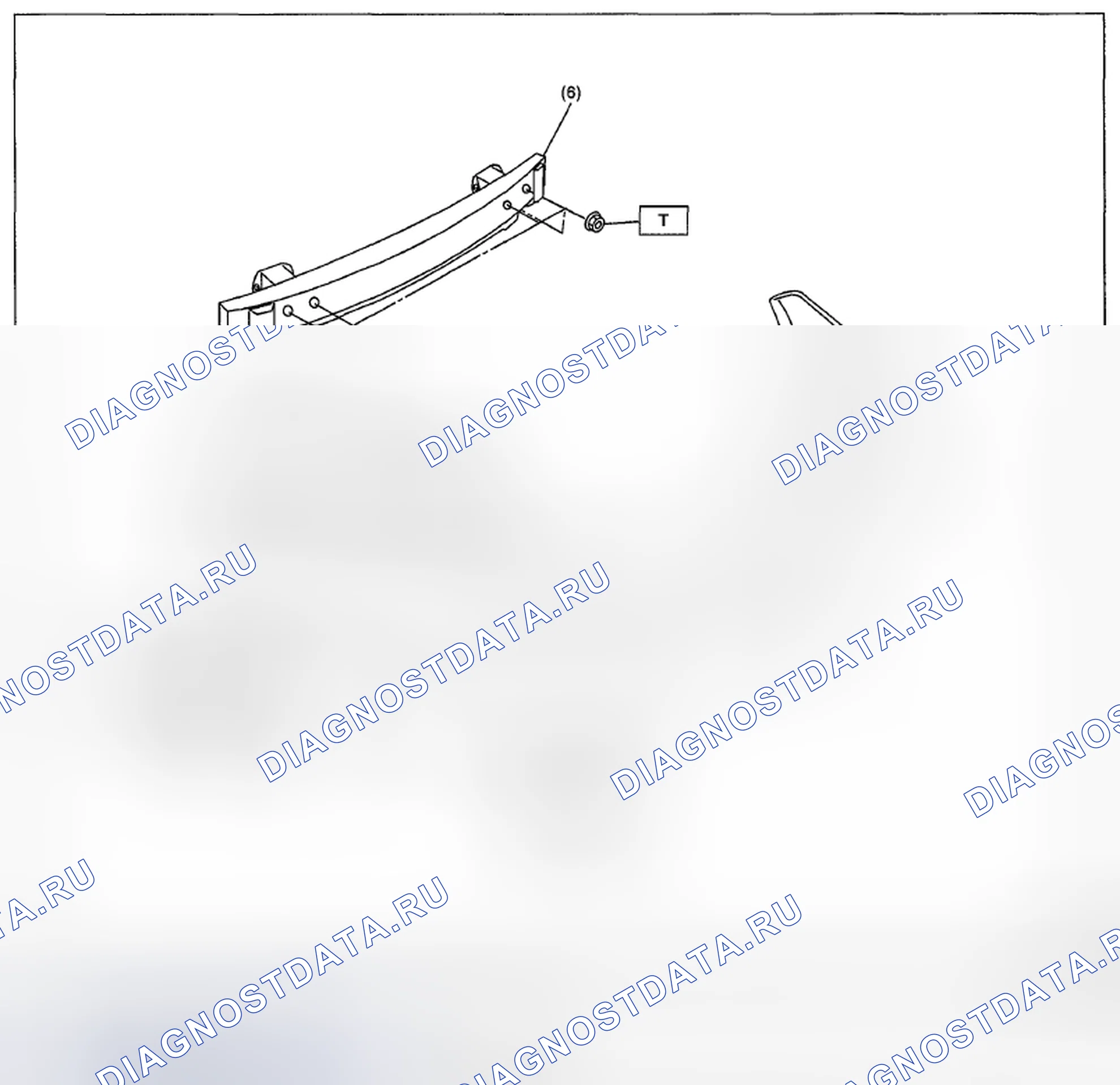 Рис. 164: ЗАДНИЙ БАМПЕР (4-ДВЕРНАЯ МОДЕЛЬ). Subaru Impreza WRX STI GR