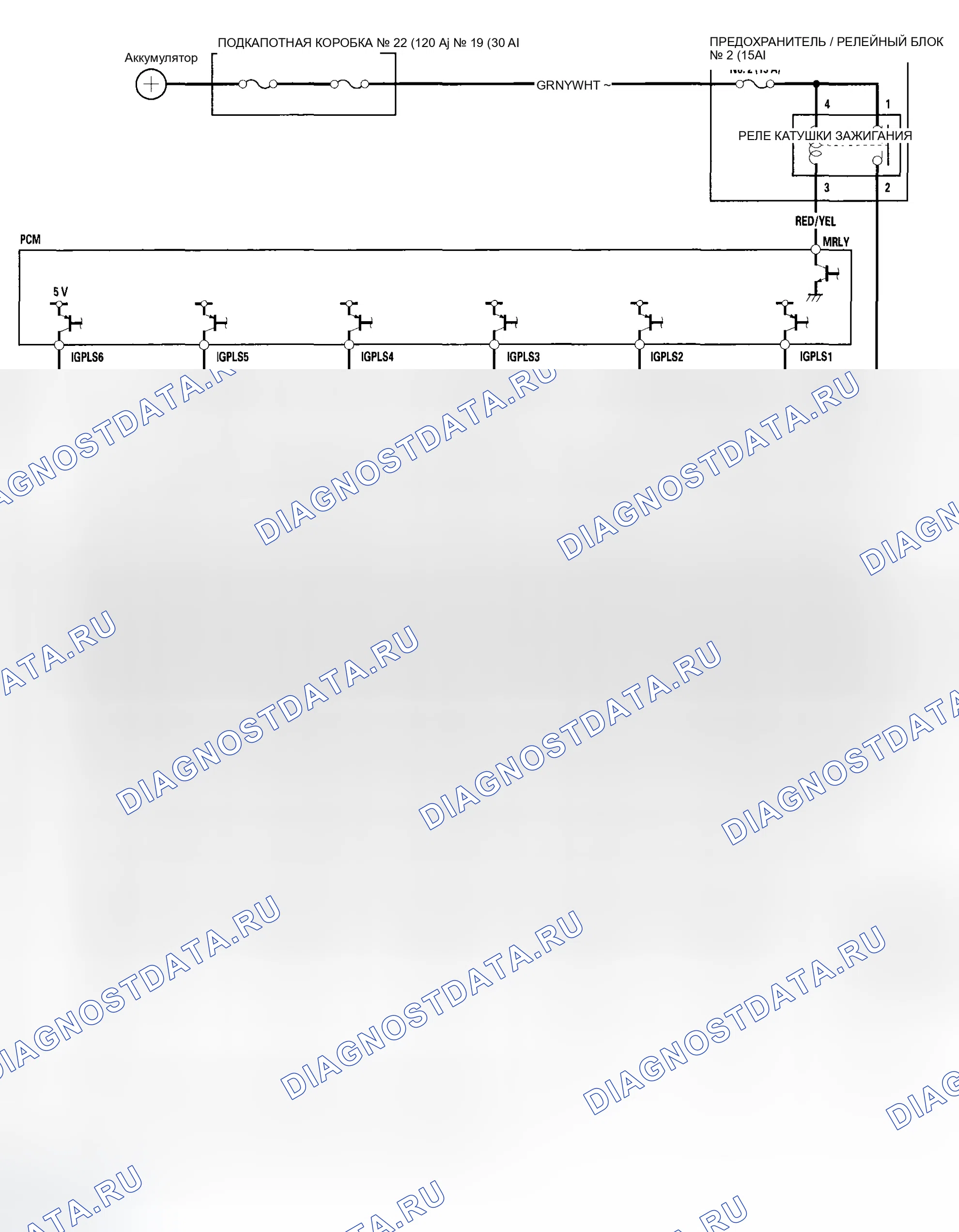 Рис. 2: Принципиальная схема. Honda Odyssey I
