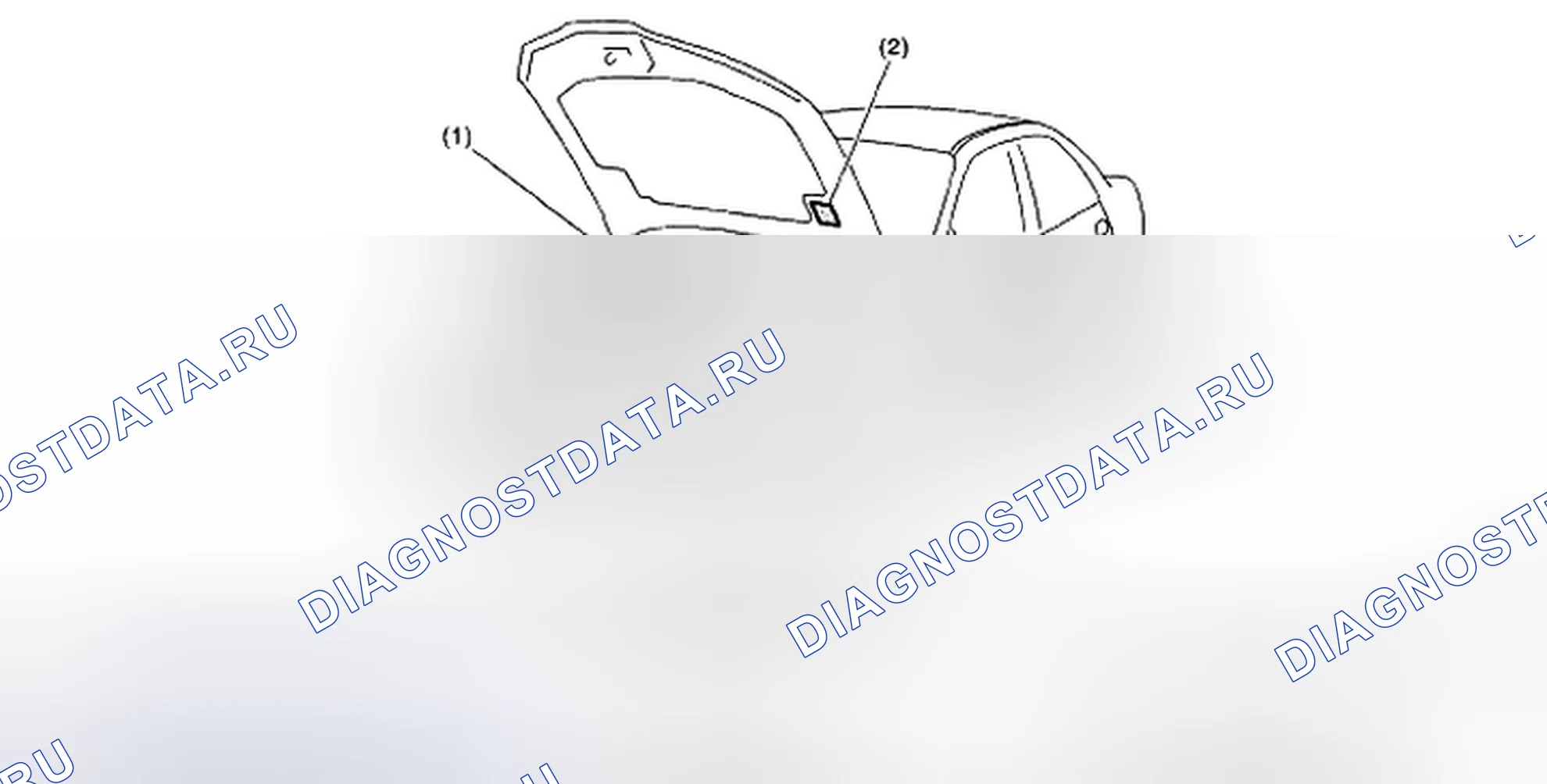 Рис. 1: РАСПОЛОЖЕНИЕ ИДЕНТИФИКАЦИОННОГО НОМЕРА И ЭТИКЕТКИ. Subaru Impreza GD/GC/GG рестайлинг 2