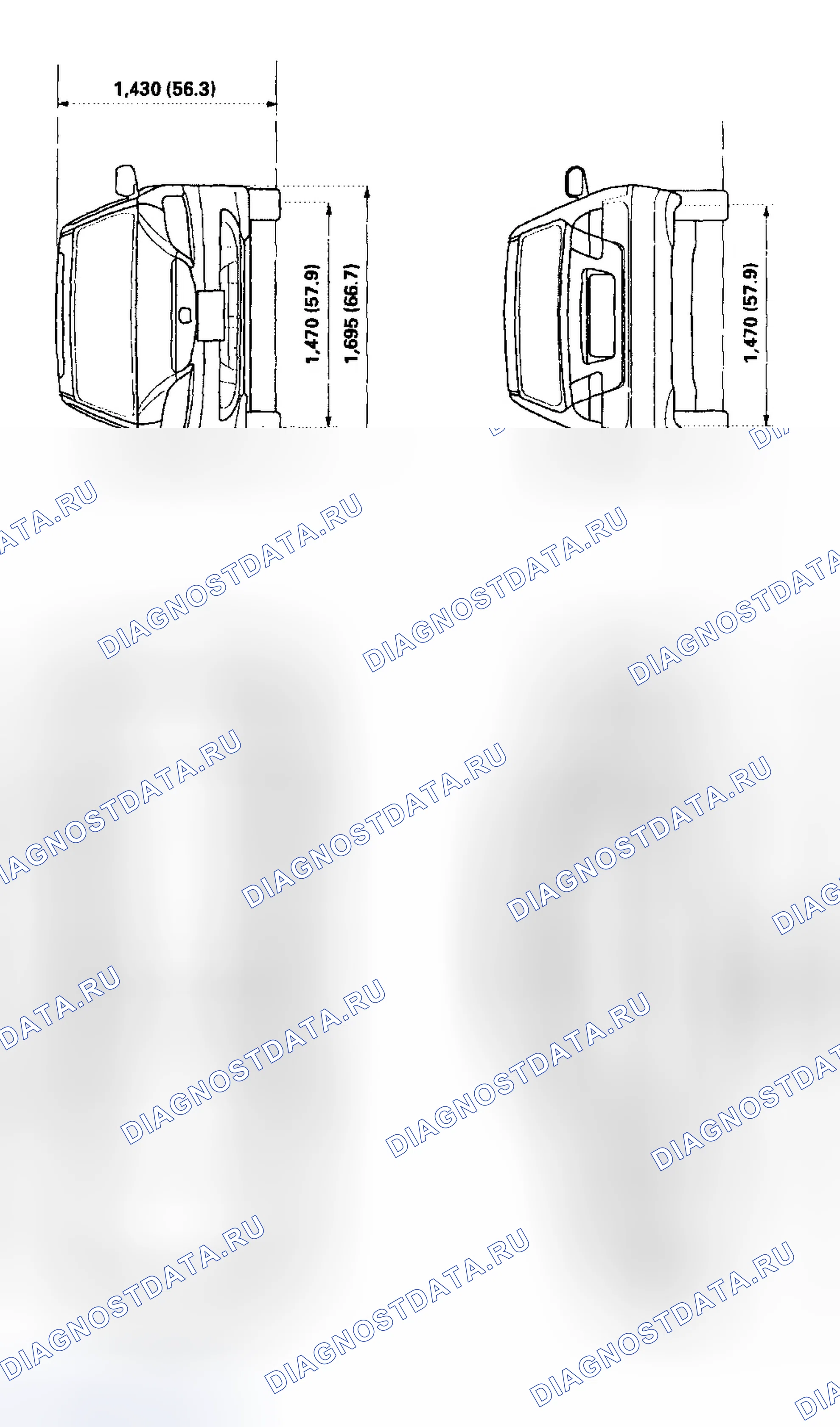 Рис. 54: Характеристики кузова. Honda Civic VII рестайлинг