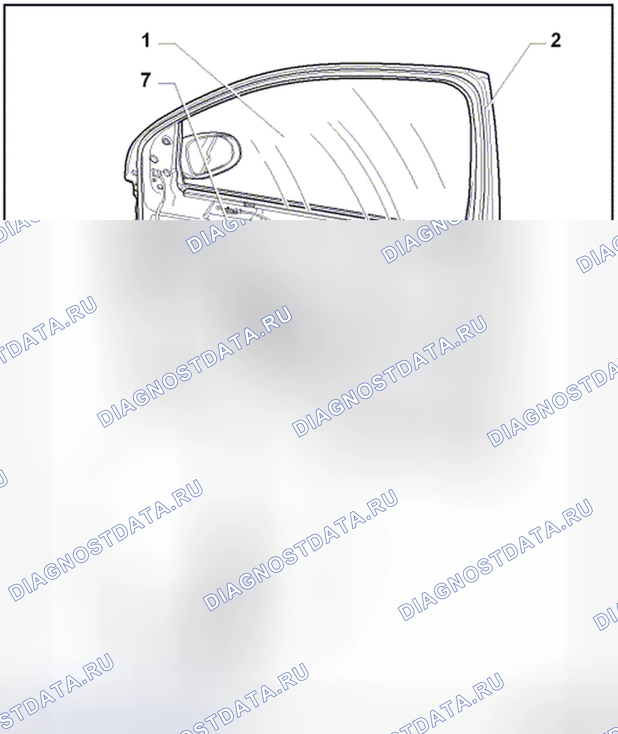 Рис. 1: ОБЗОР ОКНА. Volkswagen Jetta V