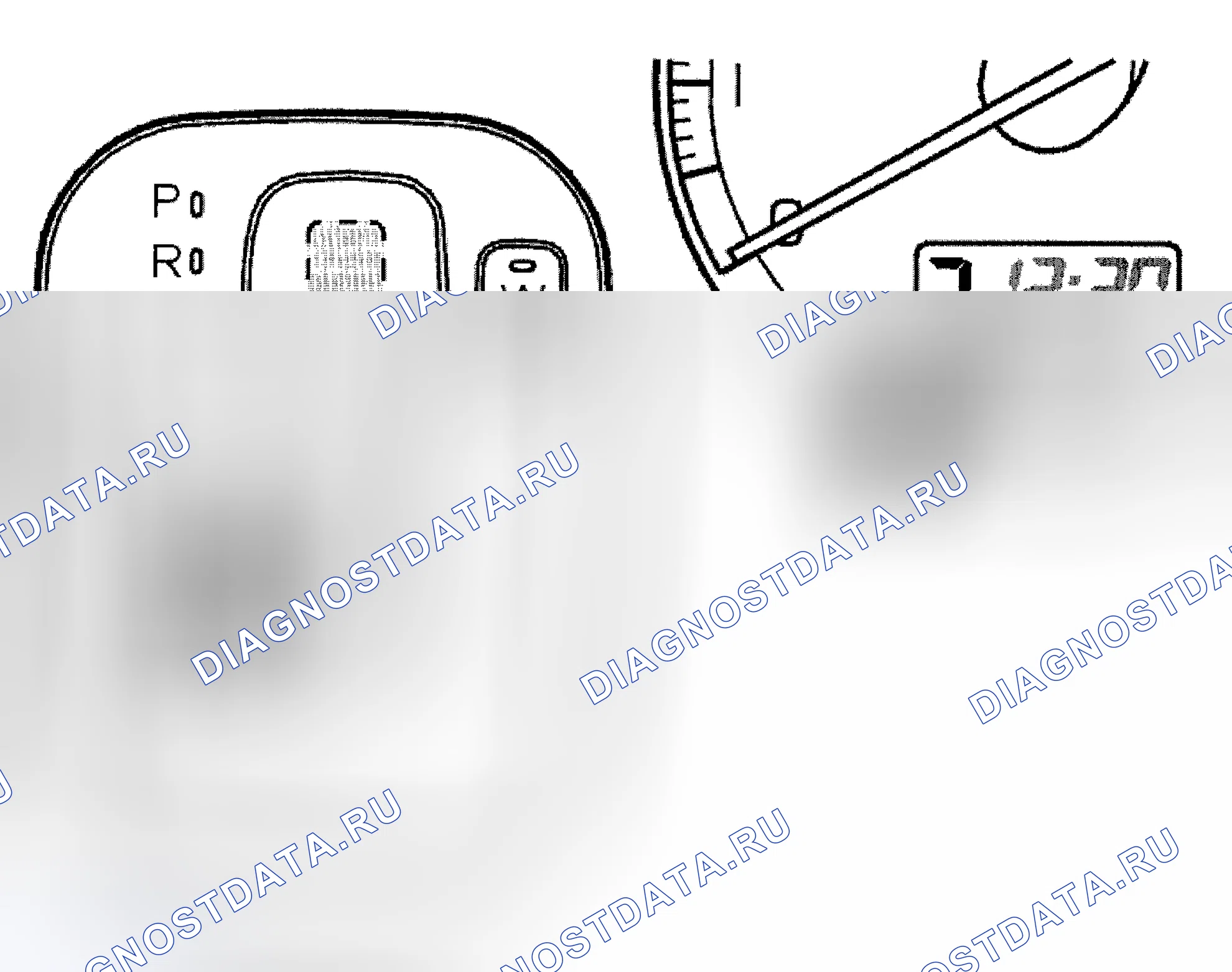 Рис. 60: Проверка переключения передач в ручном режиме. Volvo S80 I рестайлинг