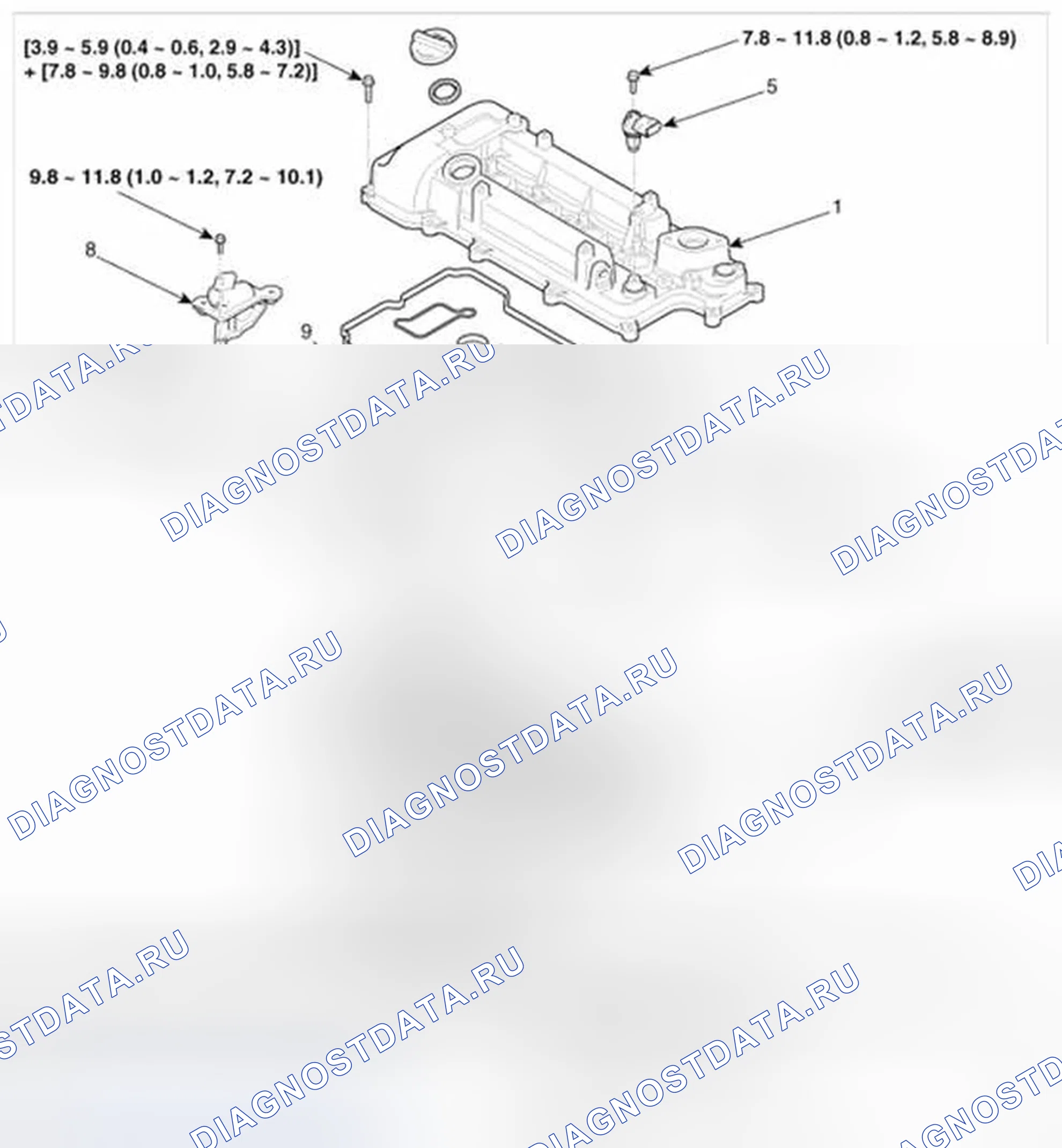 Рис. 347: Компоненты. Hyundai Veloster I