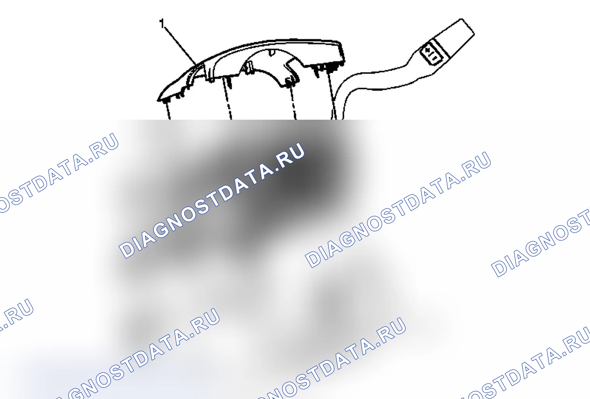 Рис. 3: Замена крышки подстройки рулевой колонки. Chevrolet Express G1500 