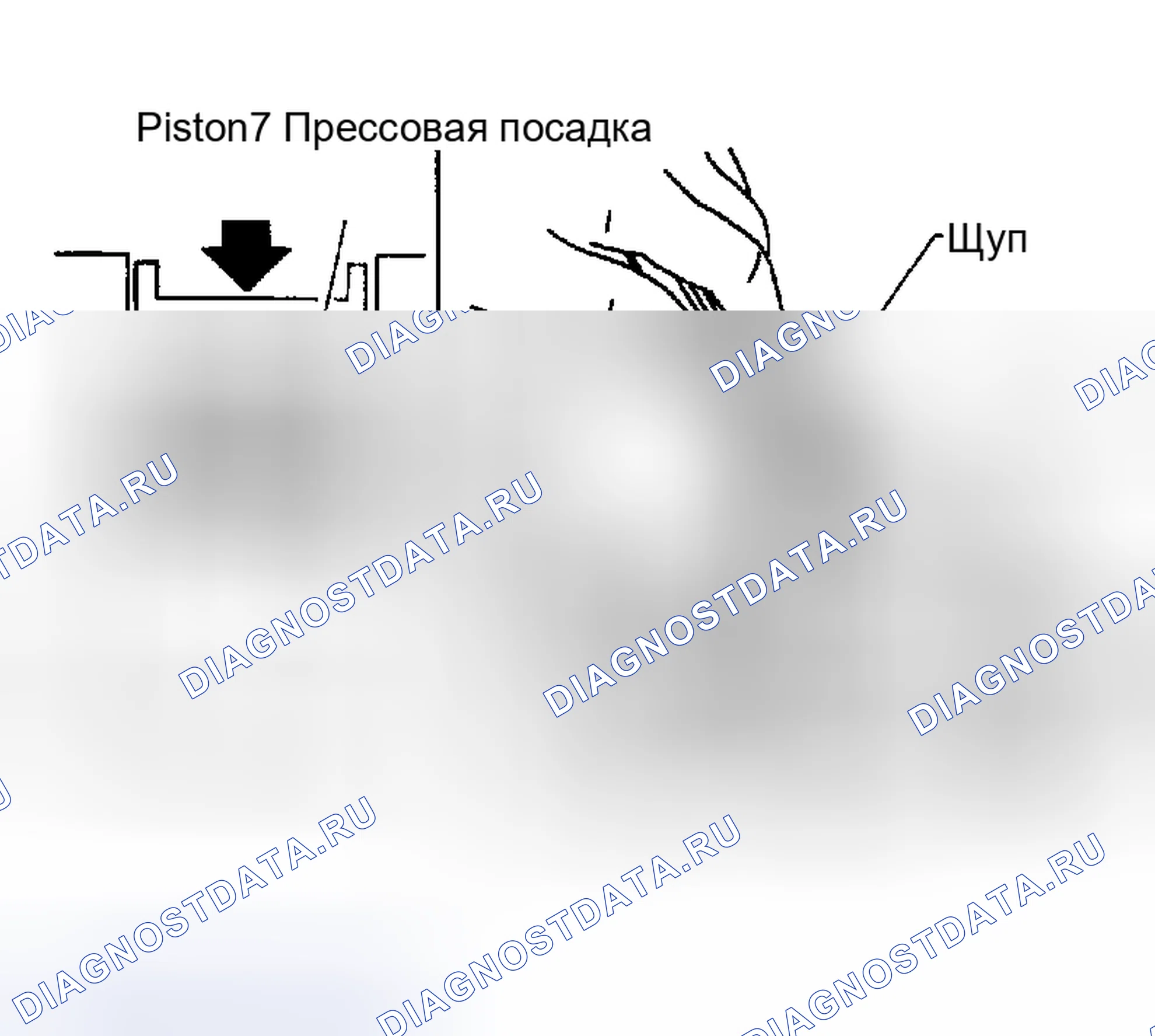 Рис. 219: Торцевой зазор поршневого кольца. Nissan Altima L31