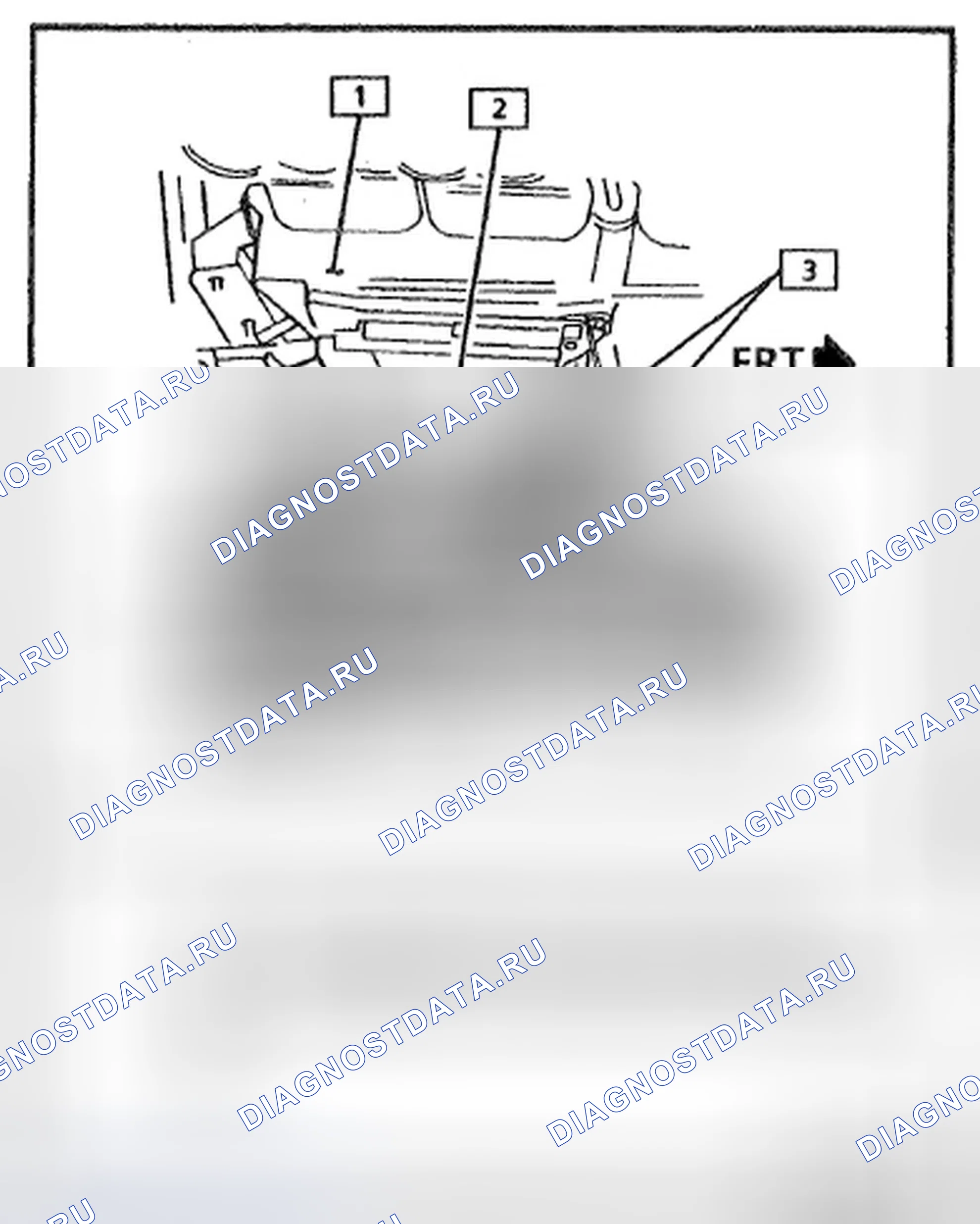 Рис. 30: Разъемы модуля зажигания - спереди. Chevrolet Corvette C4