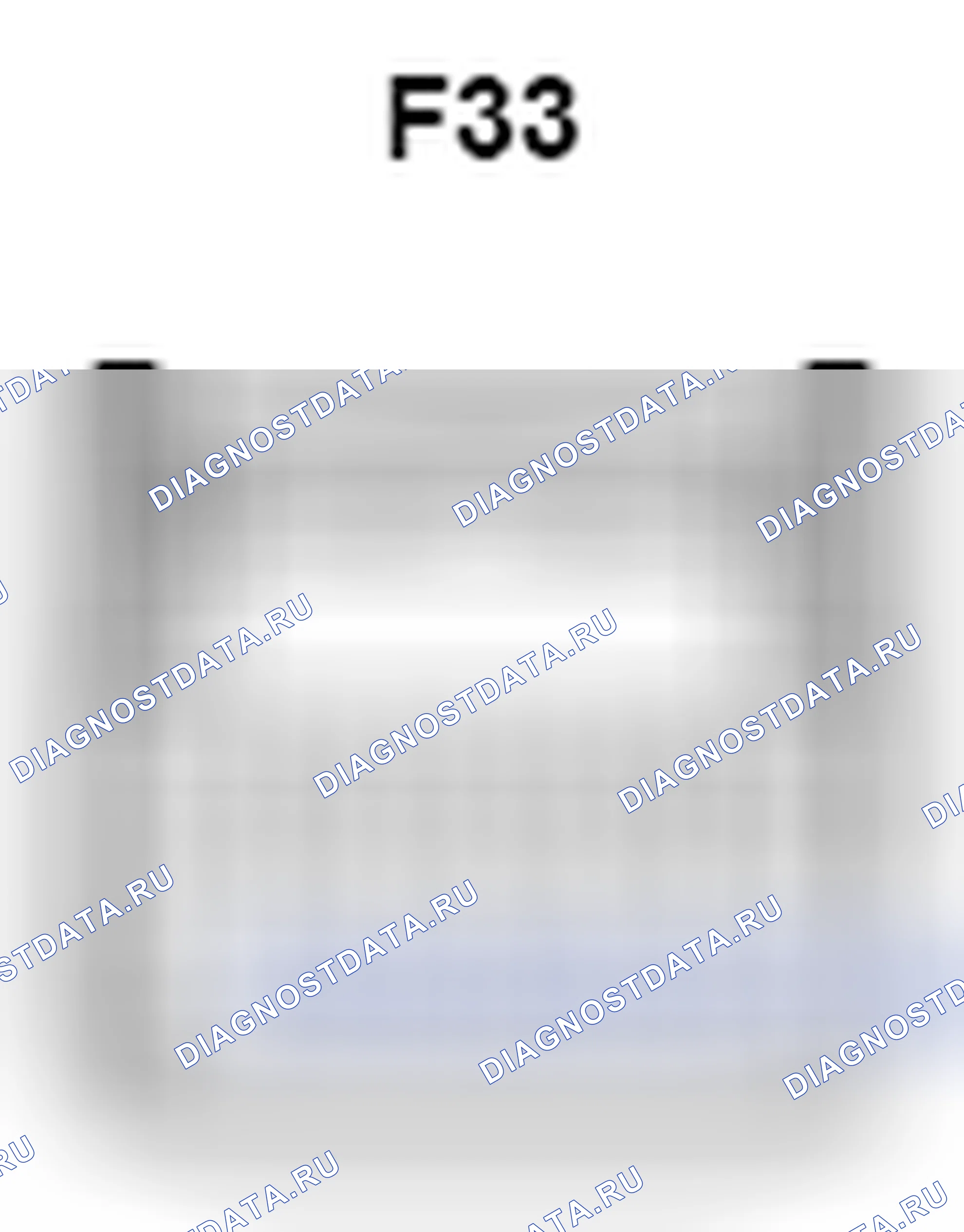 Рис. 568: Вид с торца разъема сборки ECU для мультимедийного интерфейса (F33). Toyota Camry XV40 рестайлинг