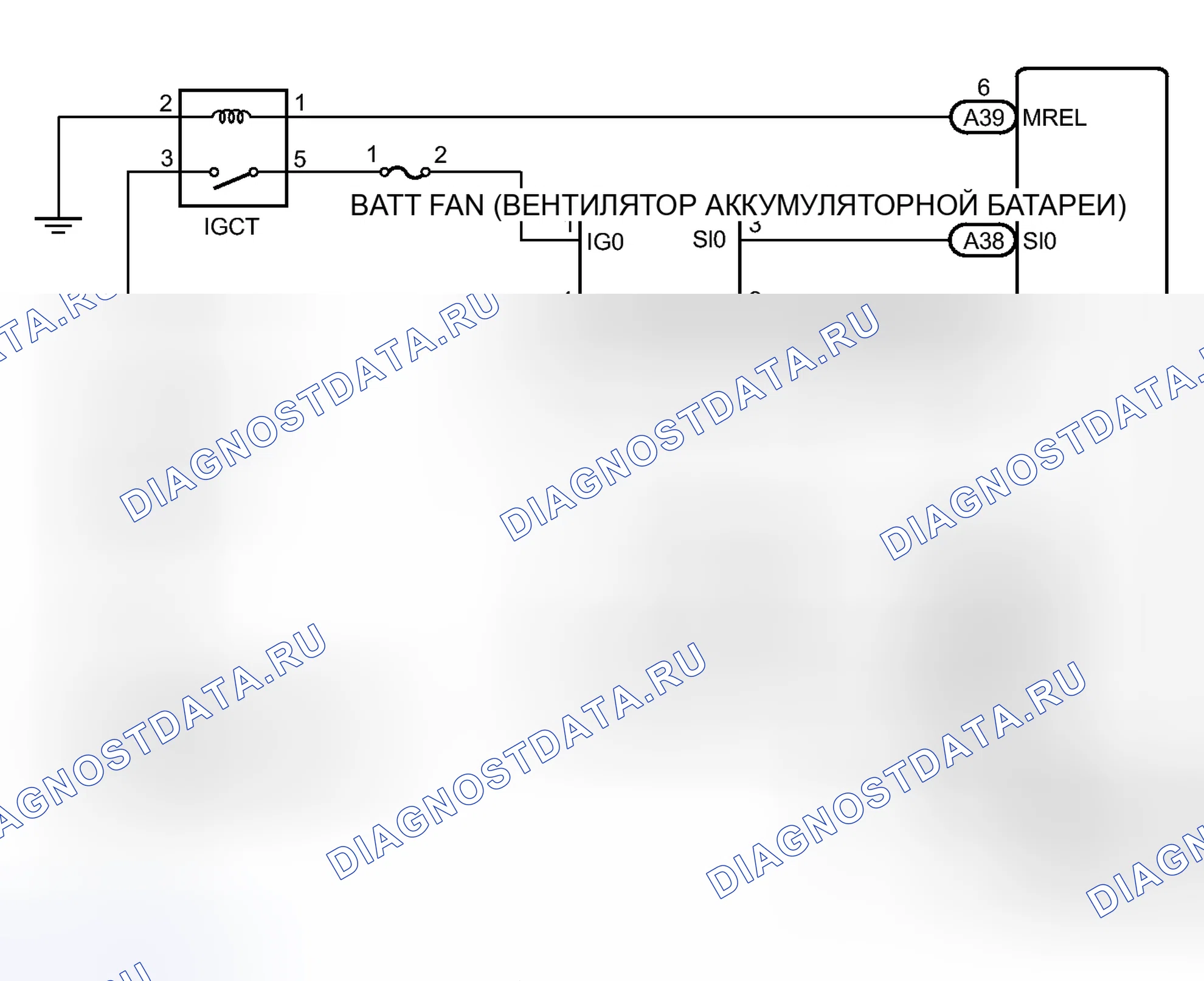 Рис. 389: электросхема. Toyota Camry XV50