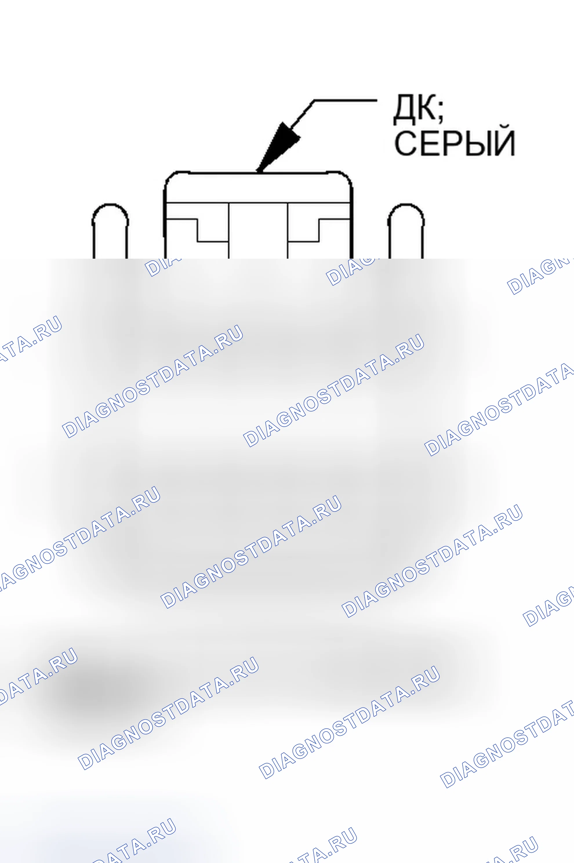 Рис. 123: Вид с торца разъема радио (спутникового радио) (C2). Chrysler Pacifica CS