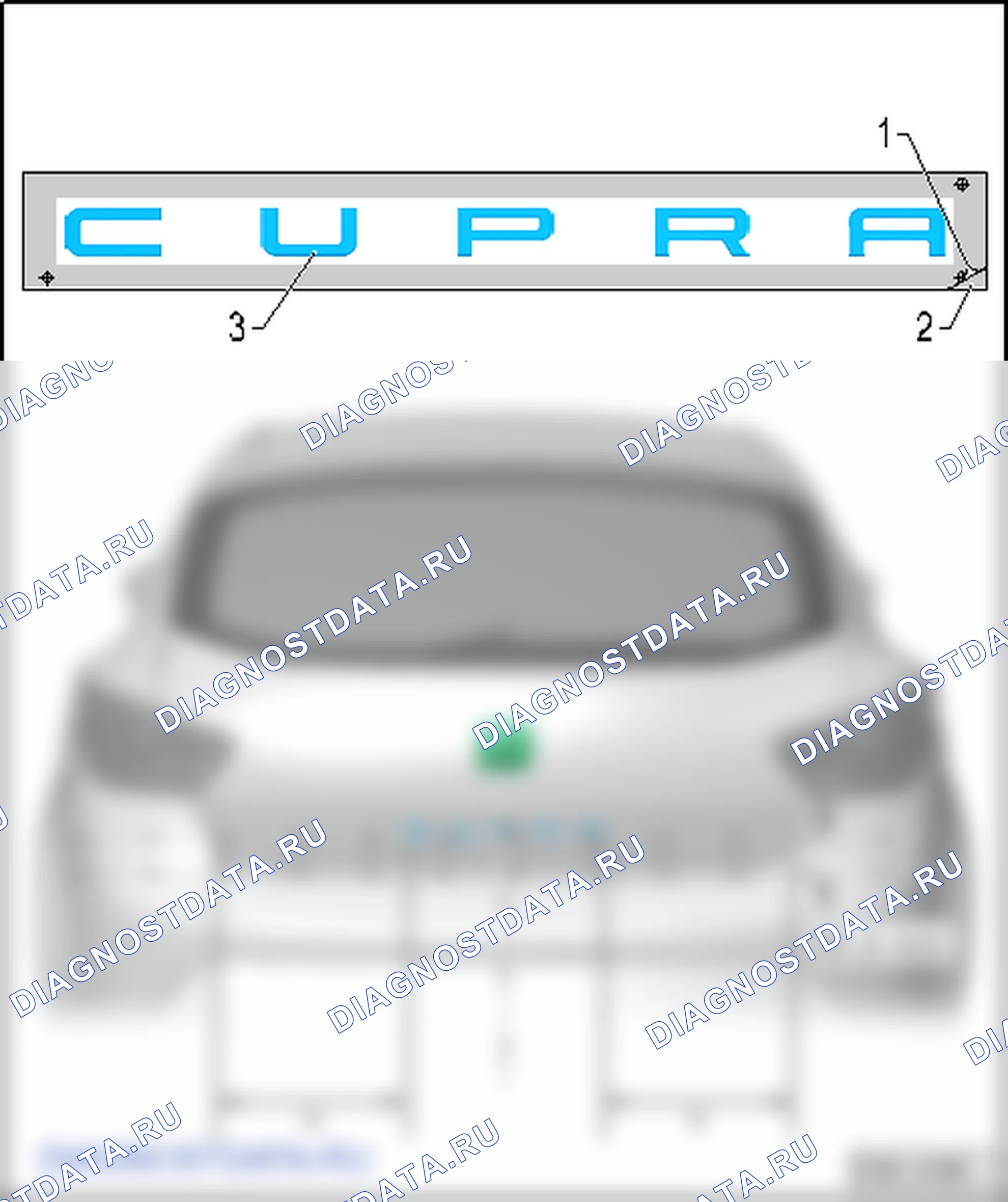 Полоски и эмблемы. SEAT Ibiza IV