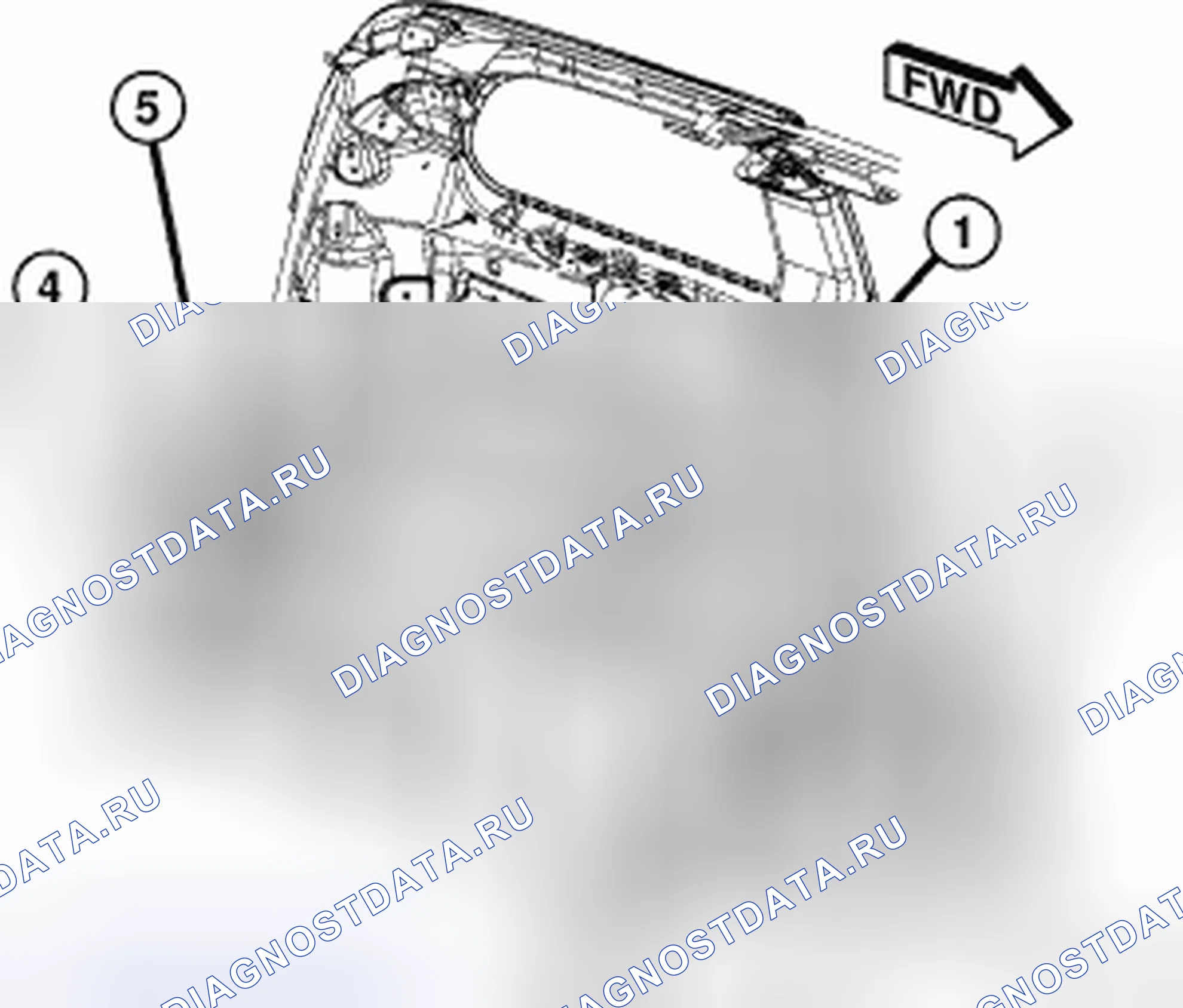 Рис. 386: ПАНЕЛЬ-ТРИМ - ЧЕТВЕРТЬ. Chrysler Town & Country V