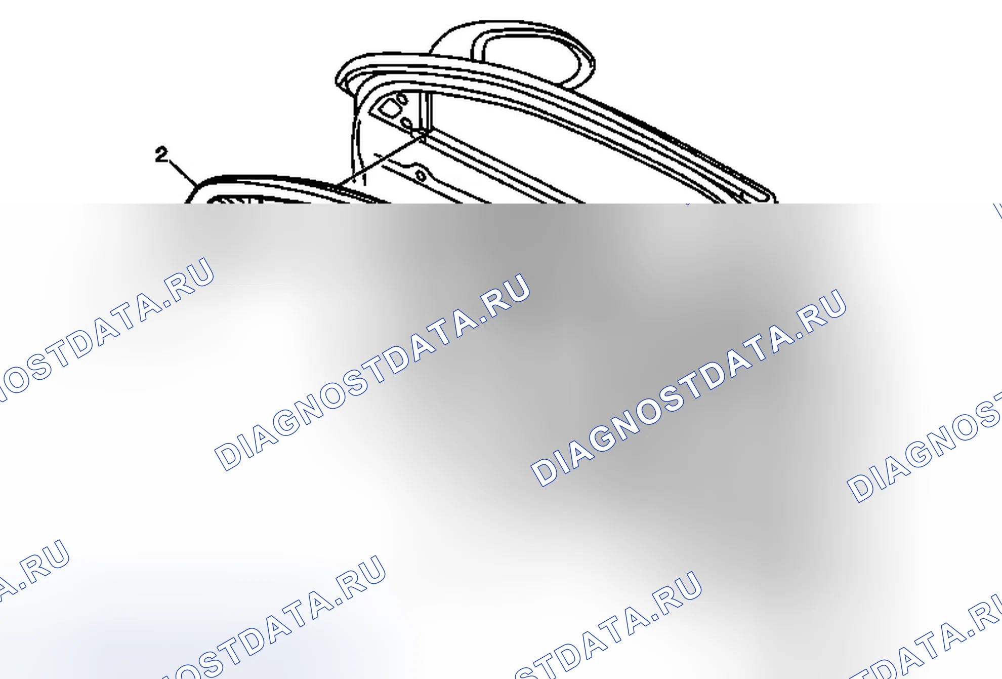 Рис. 22: Замена формовки гарнира передней стороны двери. Buick LaCrosse II