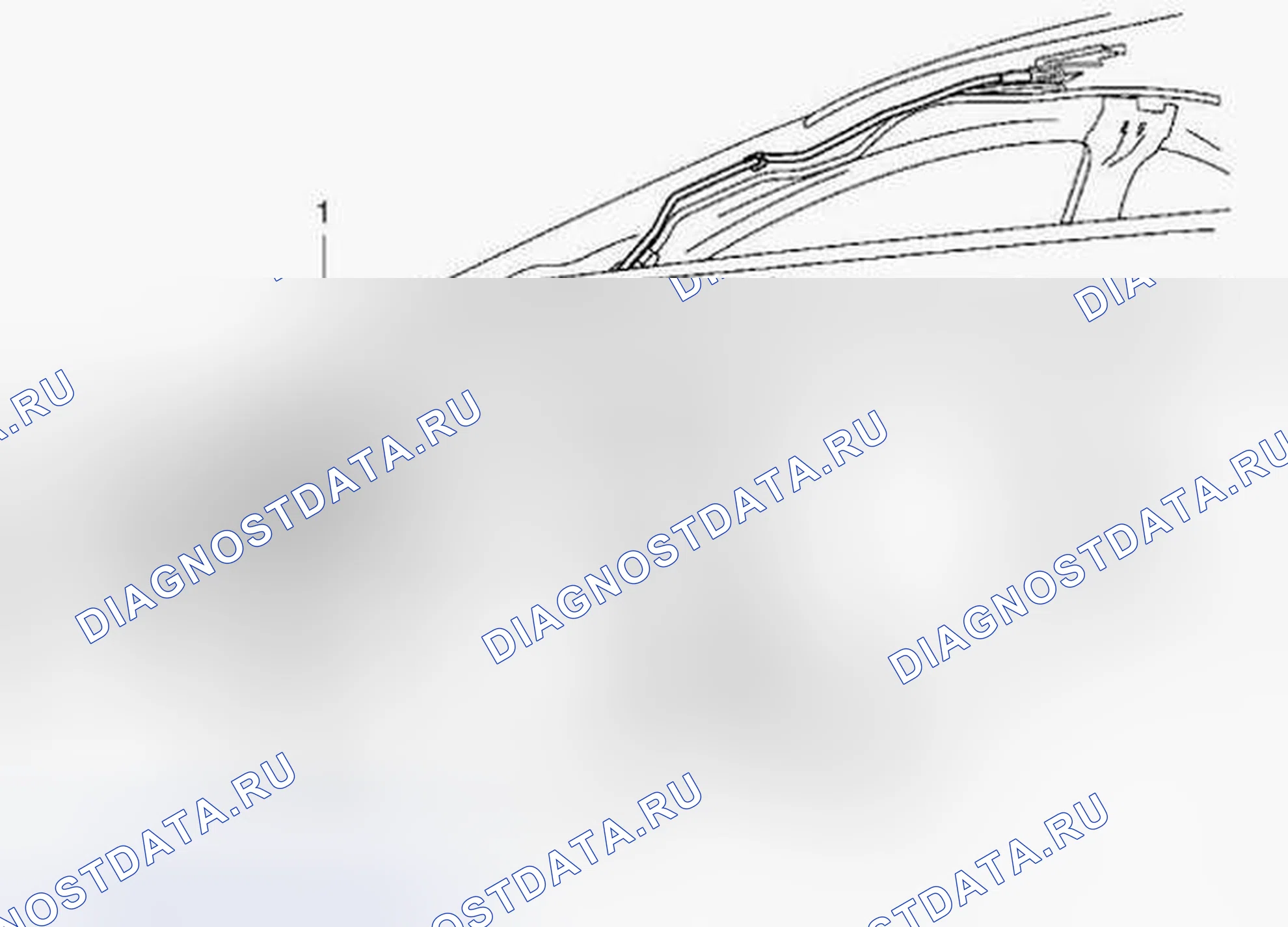 Рис. 2: Люк в крыше заднего сливного шланга, заменить 4d. Kia Picanto III рестайлинг