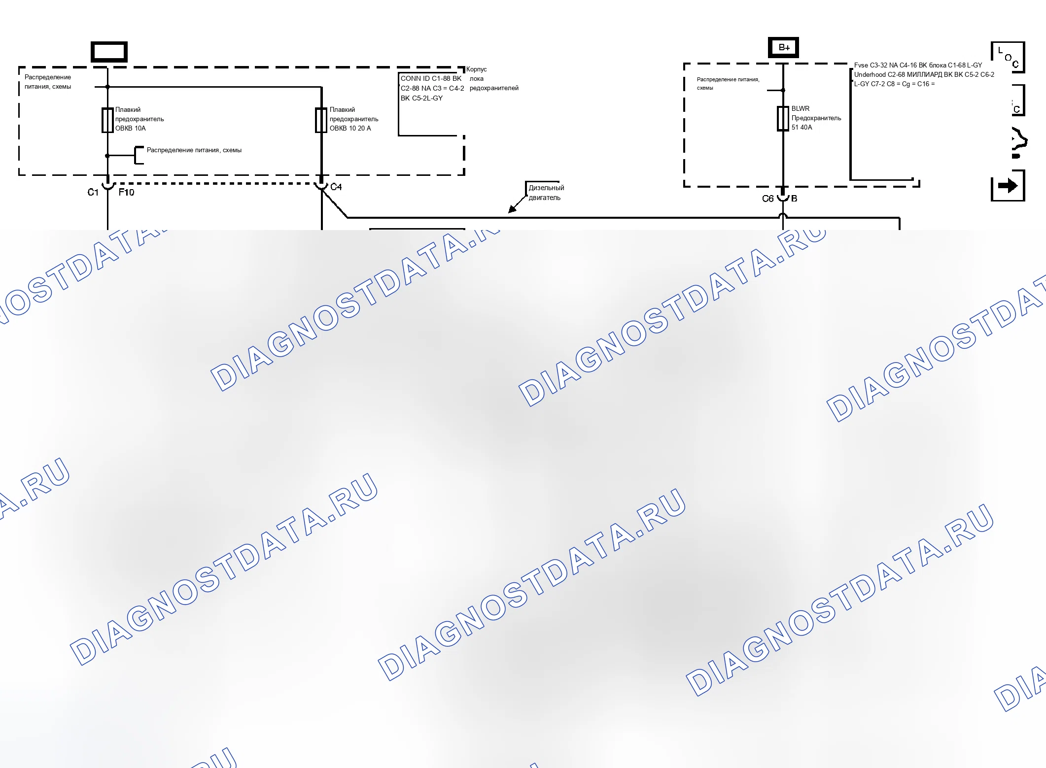 Рис. 2: Схема ОВКВ. Chevrolet Chevy Express H1500 