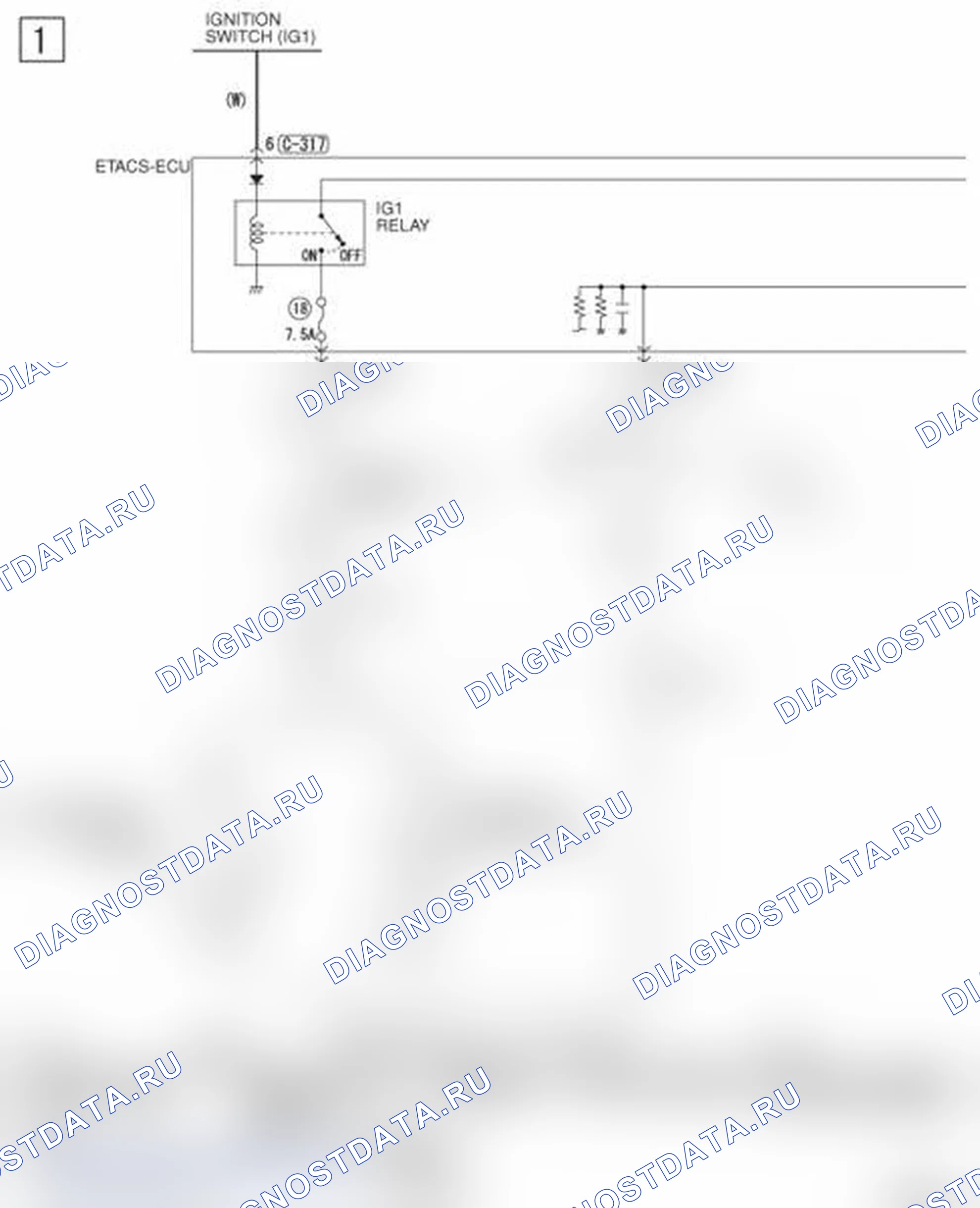Рис. 200: РЕЗЕРВНОЕ ОСВЕЩЕНИЕ <NON-TURBO>. Mitsubishi Lancer Ralliart X