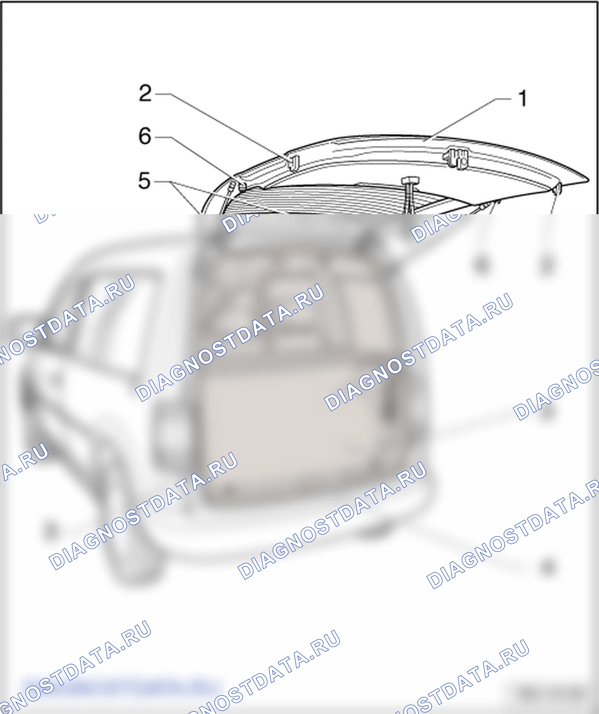 Дверь багажного отсека. Volkswagen Caddy Iii