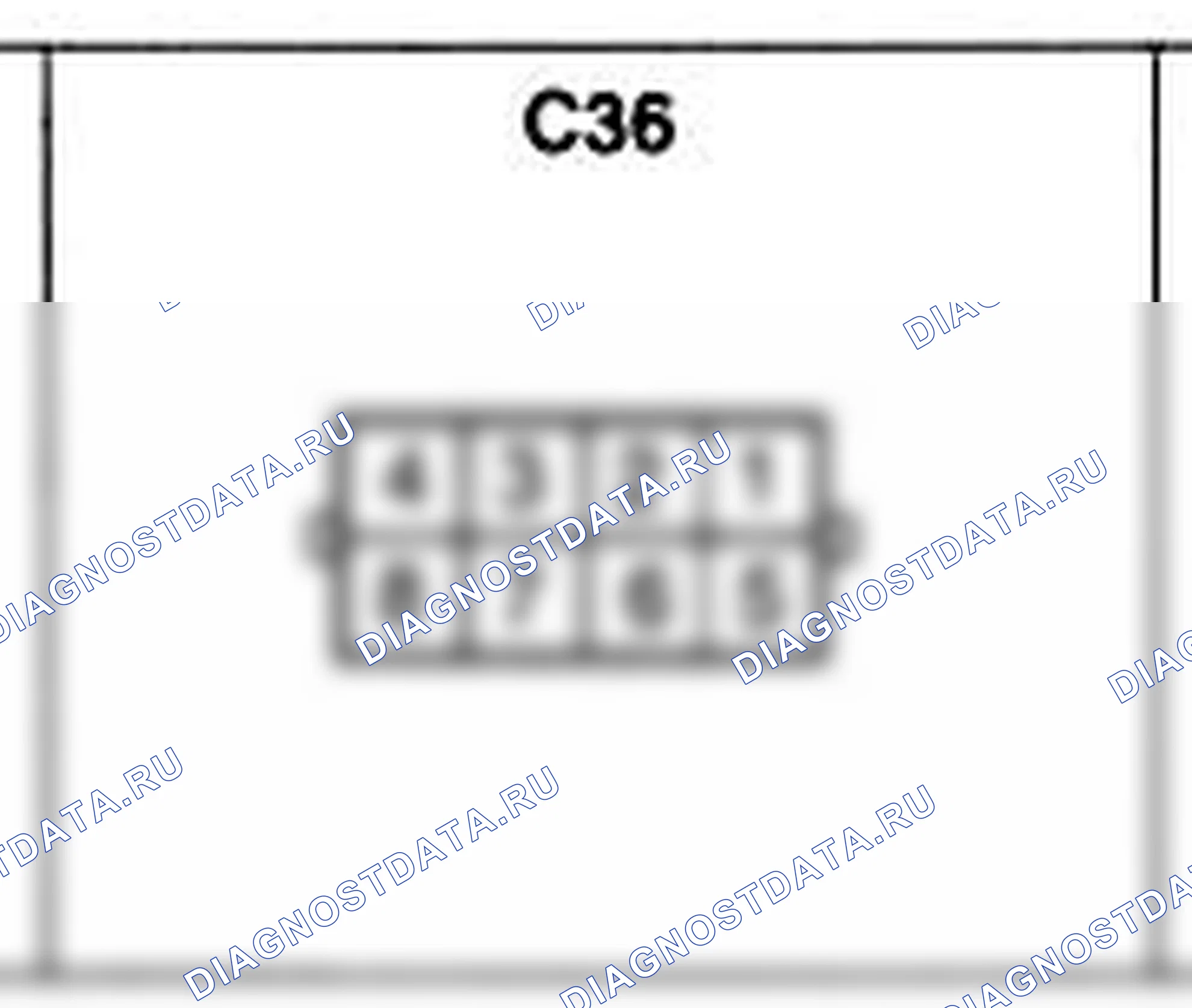 Распиновка разъёма C36 — жгута управления. Hyundai Atos MX