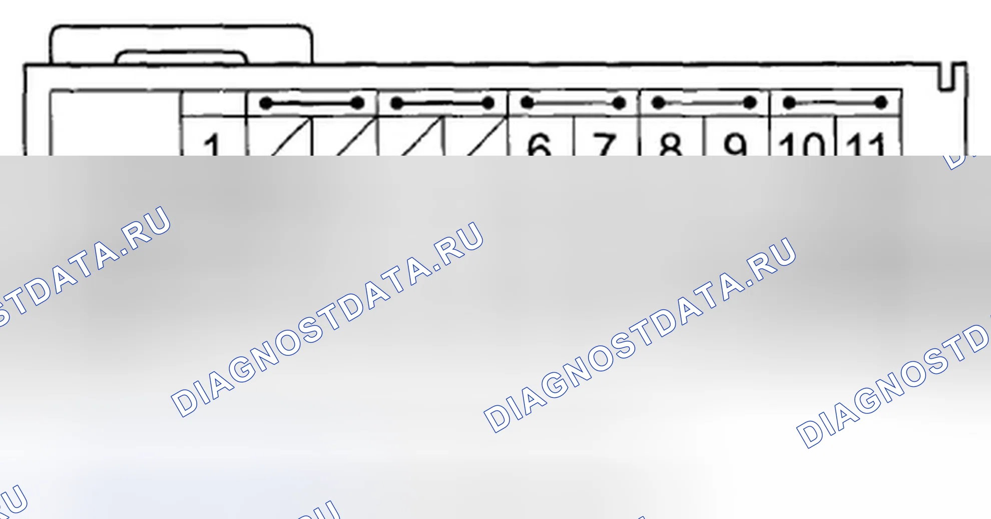 Рис. 262: Входы и выходы модуля SRS на разъеме B (39P). Acura ZDX I