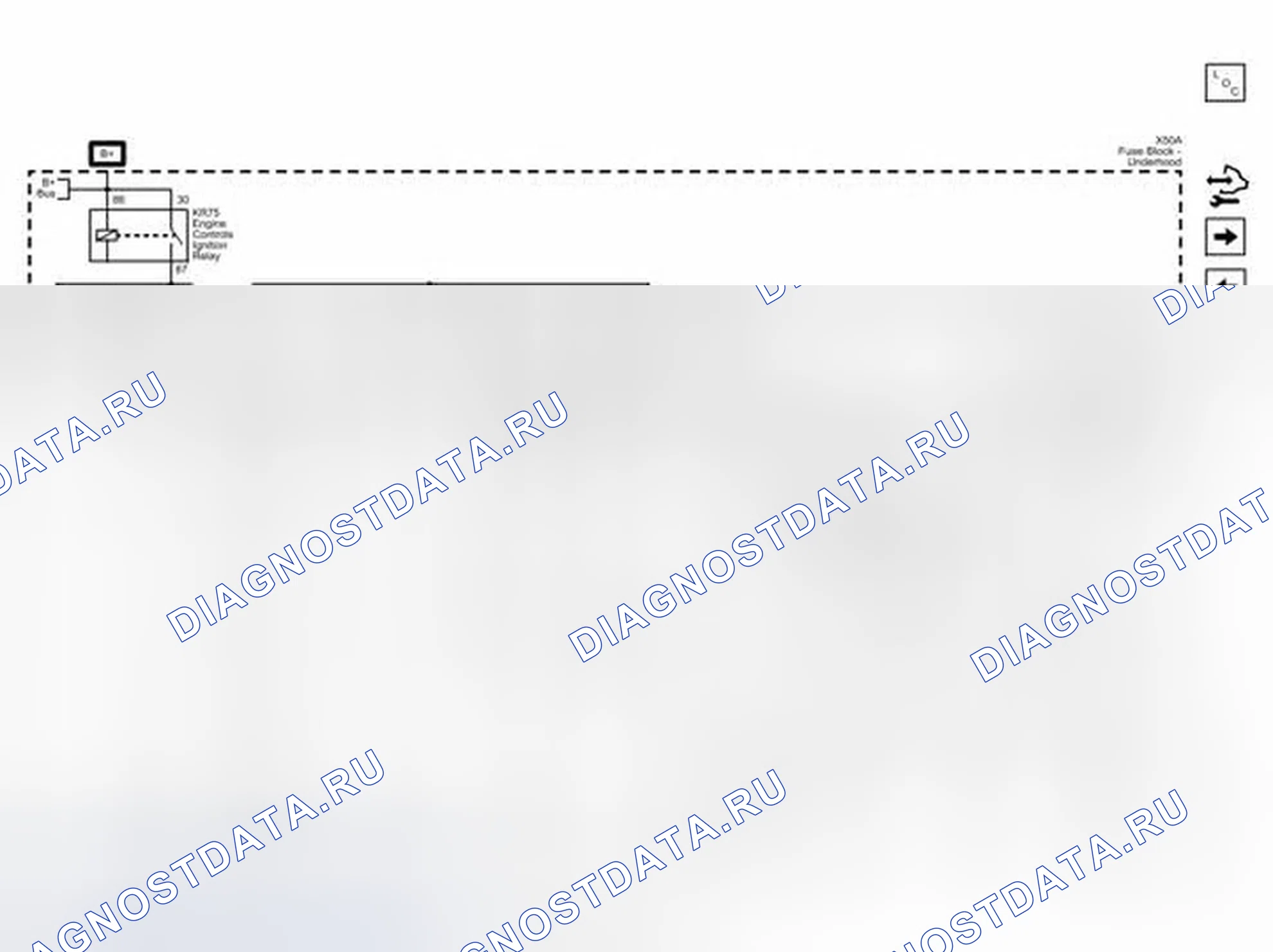 Рис. 48: Предохранители блок управления двигателем Pwr TRN, ENG SNSR, IGN COIL A и IGN COIL B. Chevrolet Captiva I рестайлинг 2
