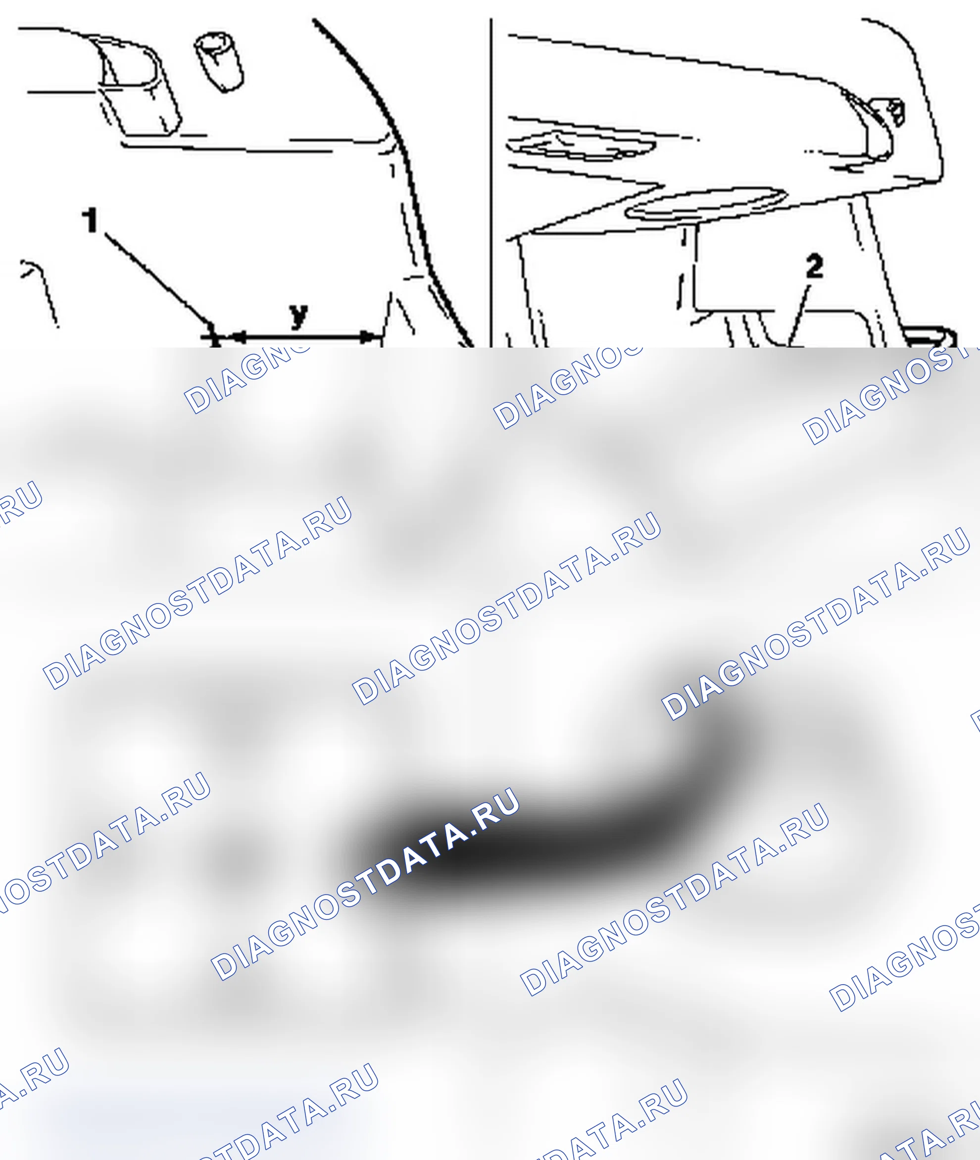 Замена опорного держателя полки багажника (модель F08). Opel Astra G