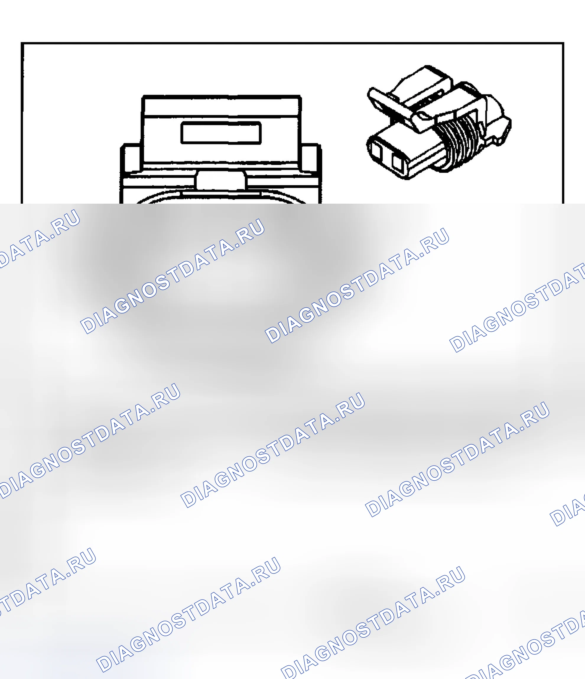 Рис. 122: Вид с торца разъема задней части кузова. Chevrolet Suburban K2500 GMT800