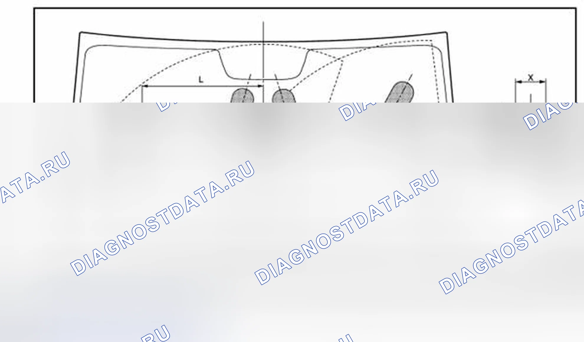 Рис. 9: Регулировка положения распыления форсунки омывателя. Nissan Cube III