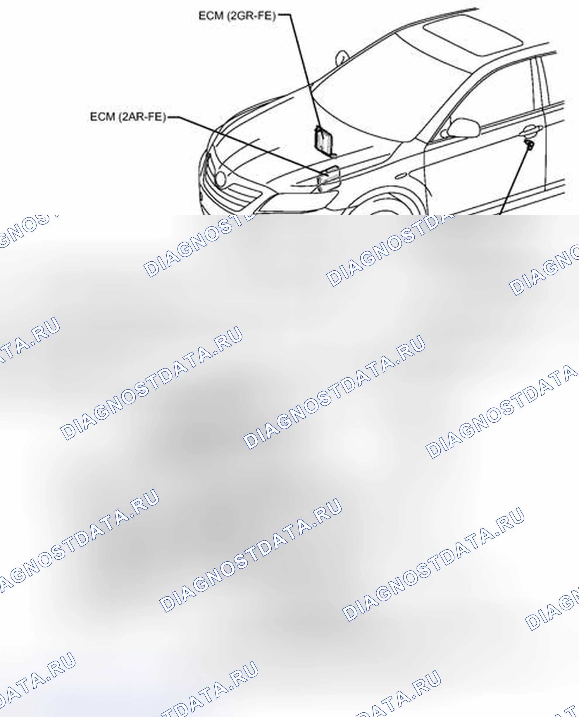 Рис. 88: ИЛЛЮСТРАЦИЯ. Toyota Camry XV40 рестайлинг