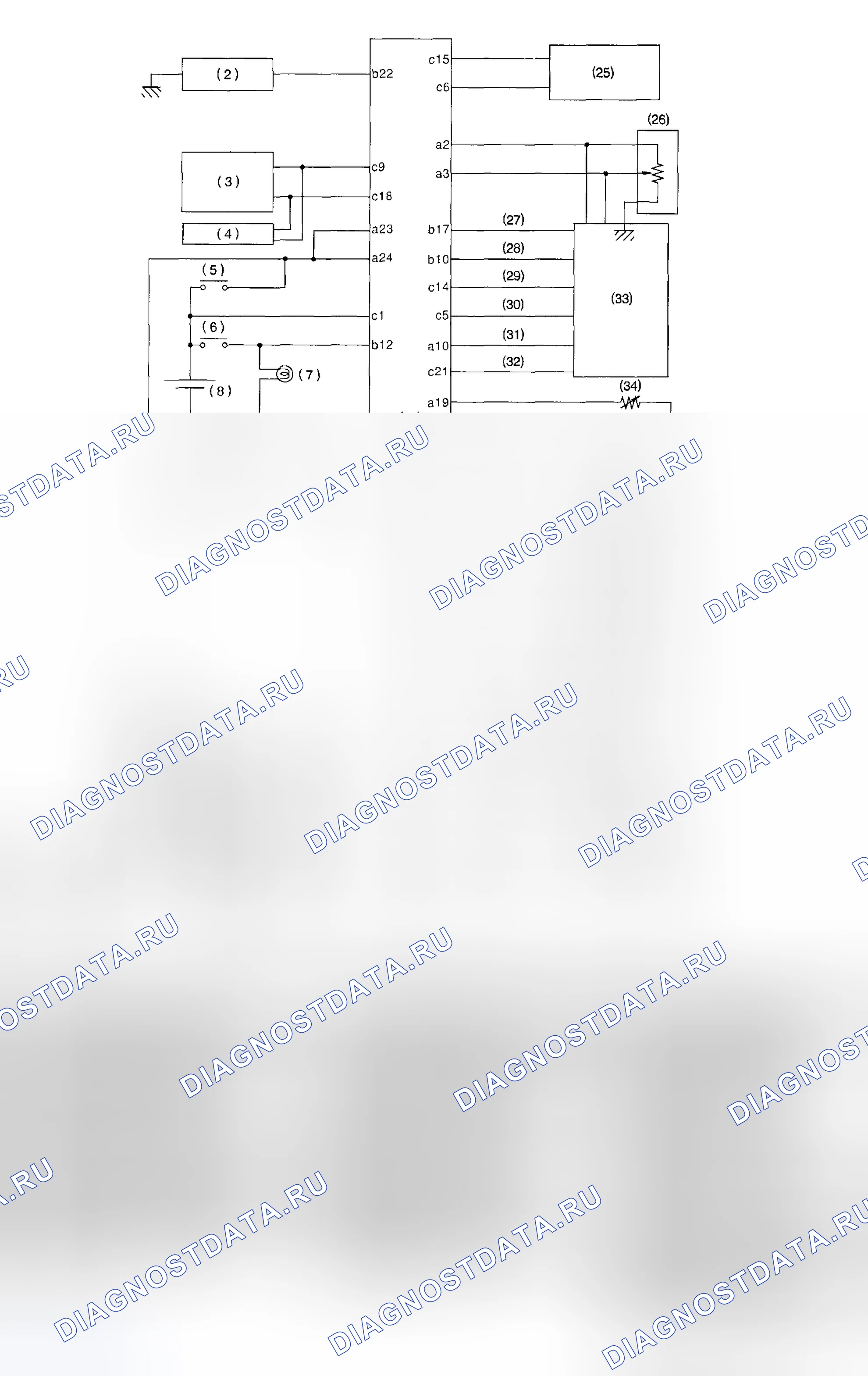 Рис. 731: Принципиальная схема (с системой VDC). Subaru Outback BH
