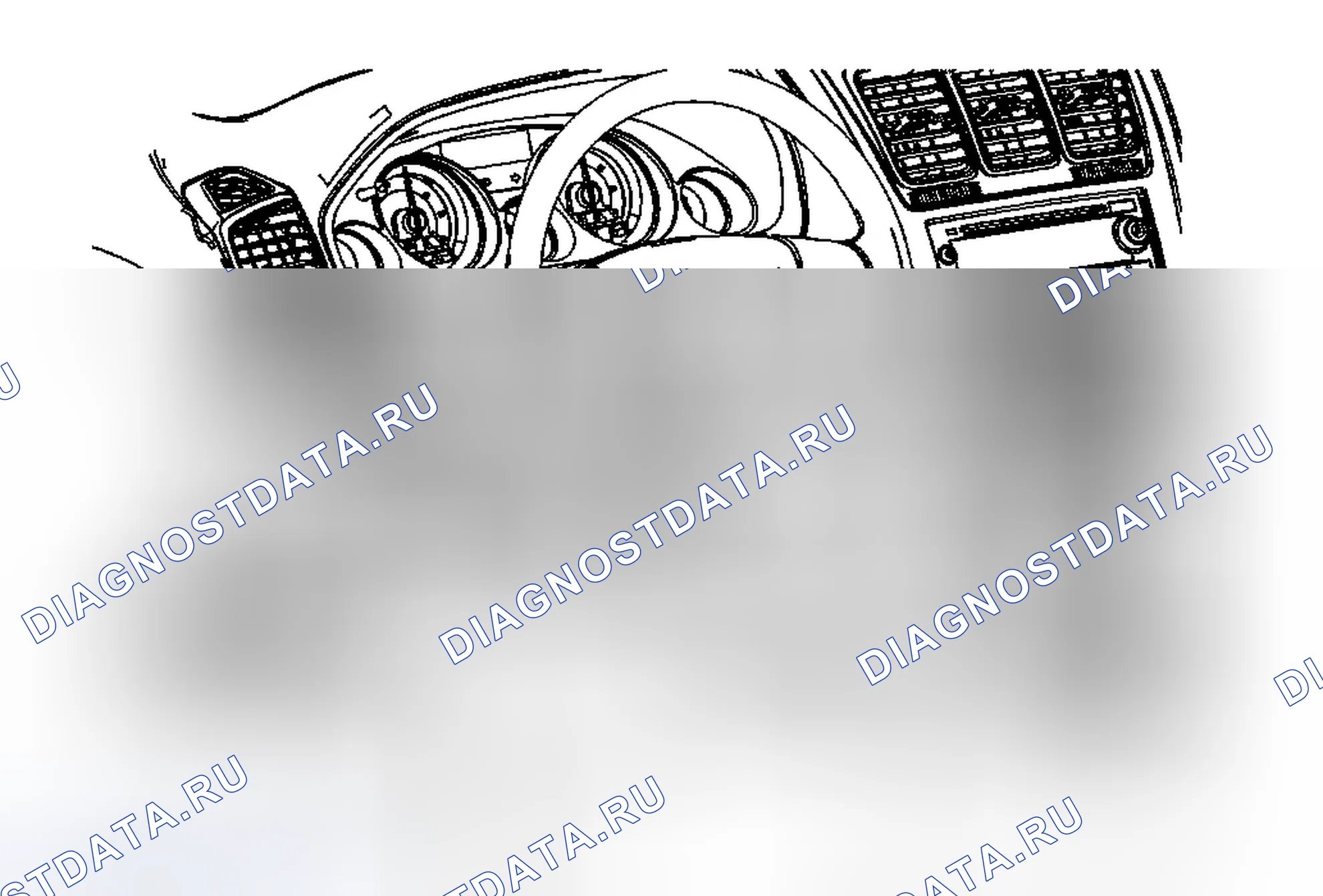 Рис. 124: Замена коленного буфера водителя (Acadia). Chevrolet Traverse I