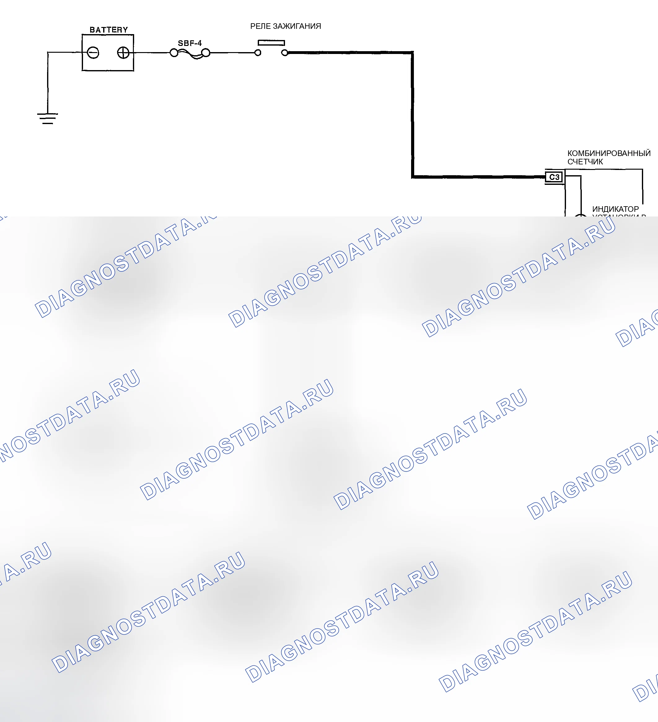 Рис. 28: электросхема. Subaru Legacy BL/BP